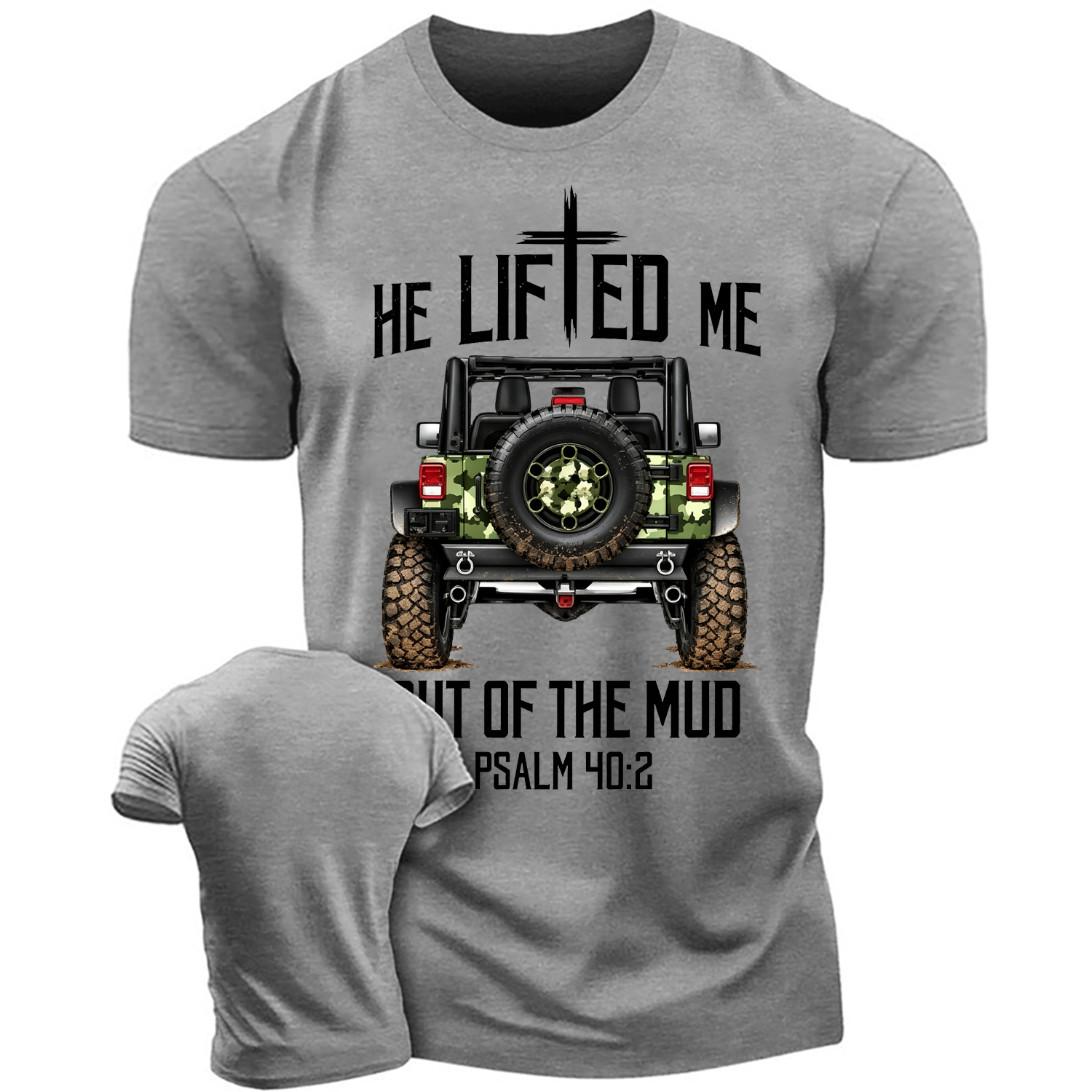 Christian "Lifted" Out Of The Mud 4x4 Truck Offroad Unisex T-shirt