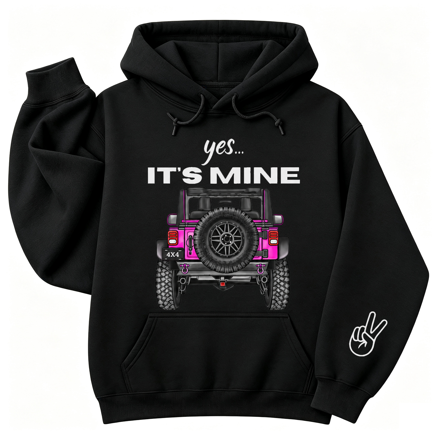 Yes It's Mine 4x4 Offroad Unique Mud Club Unisex Casual Hoodie