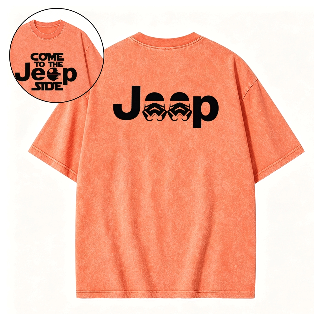 Come to the Jp Side Halloween Dark Star Unisex Washed T-Shirt