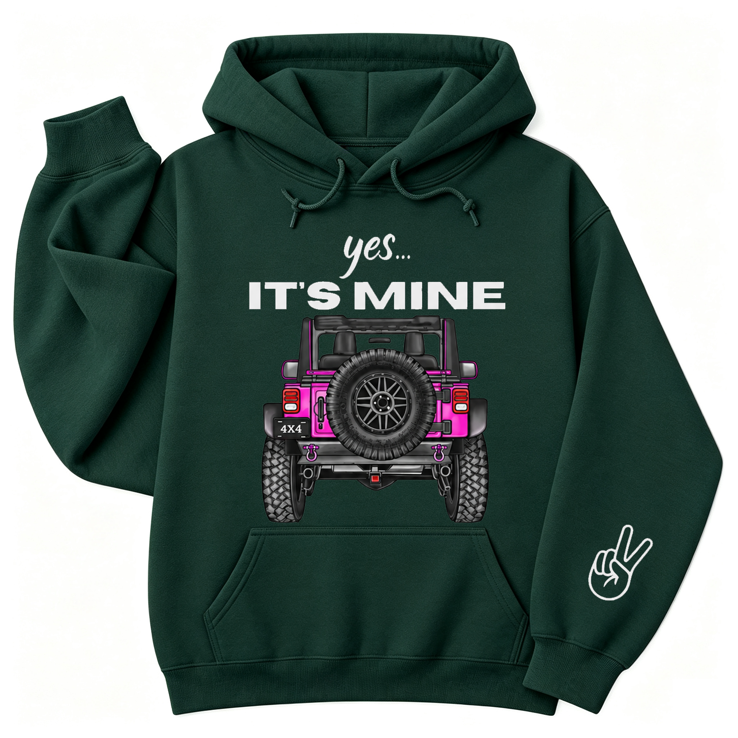 Yes It's Mine 4x4 Offroad Unique Mud Club Unisex Casual Hoodie