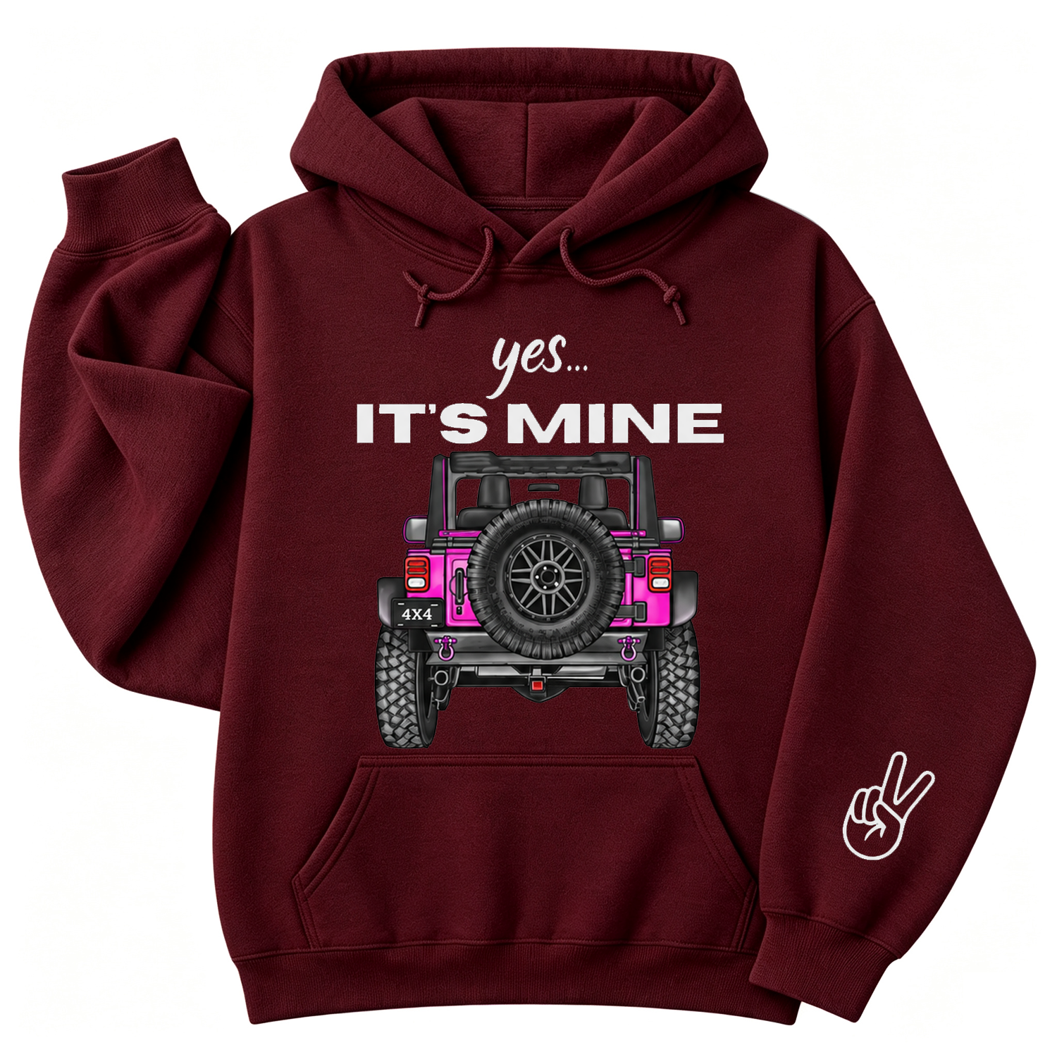 Yes It's Mine 4x4 Offroad Unique Mud Club Unisex Casual Hoodie