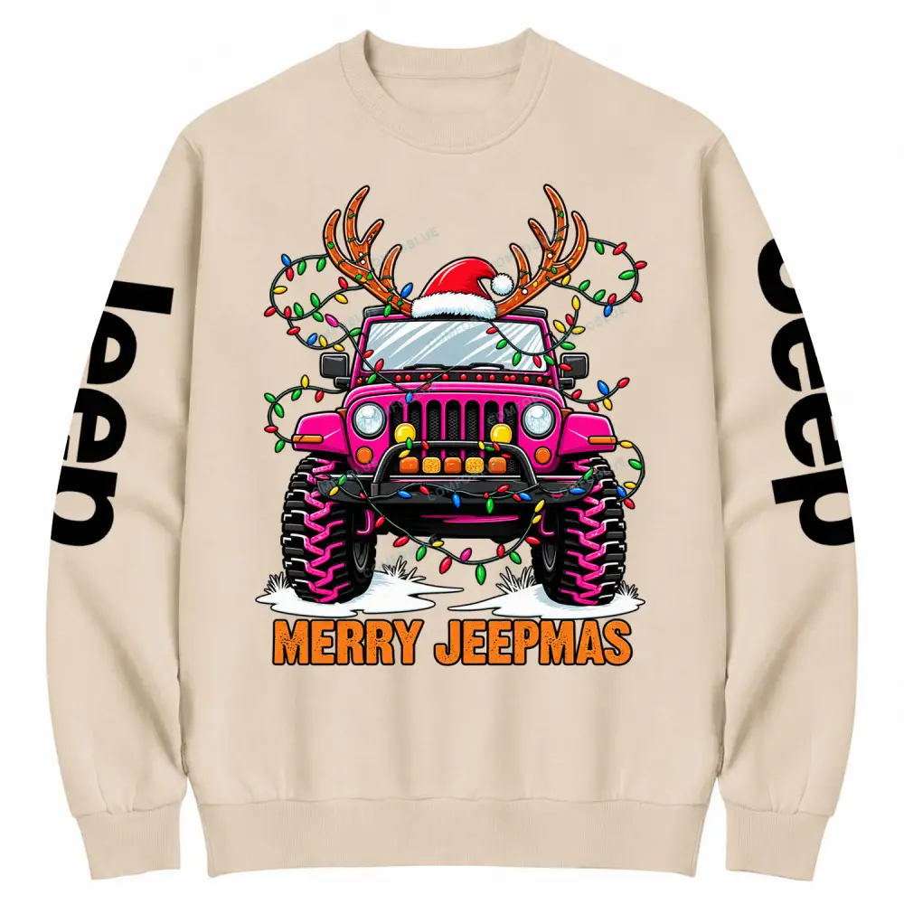 Merry Jeepmas Cotton Sweatshirt