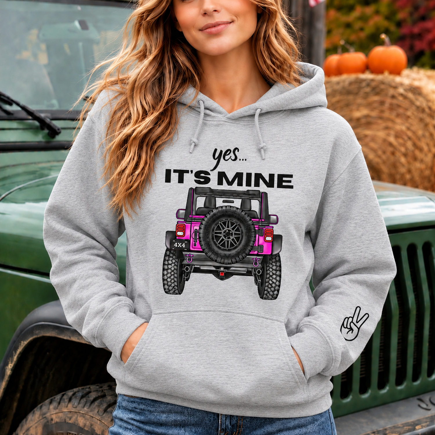 Yes It's Mine 4x4 Offroad Unique Mud Club Unisex Casual Hoodie