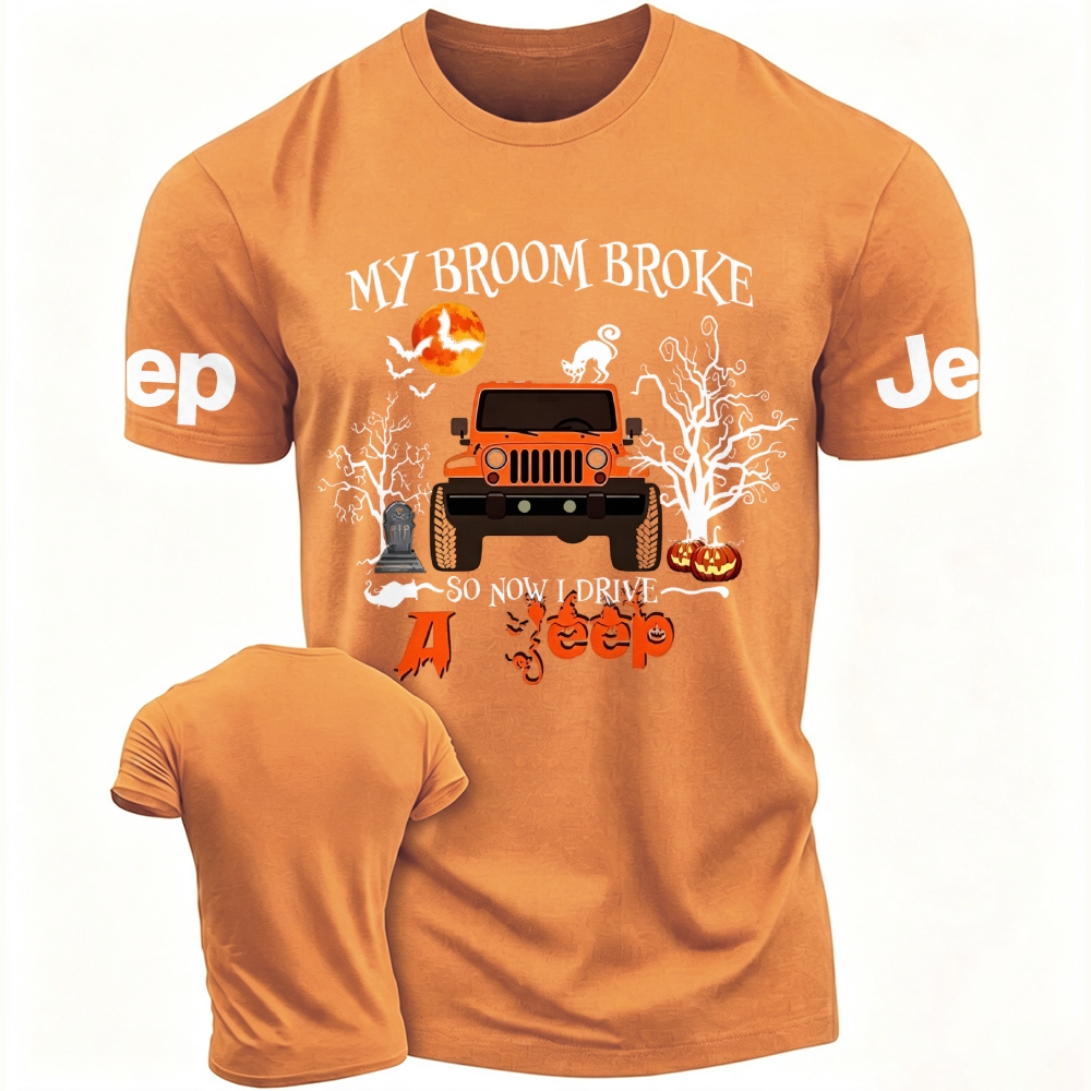 My Broom Broke So Now I Drive A Jp Halloween Jp Unisex T-shirt