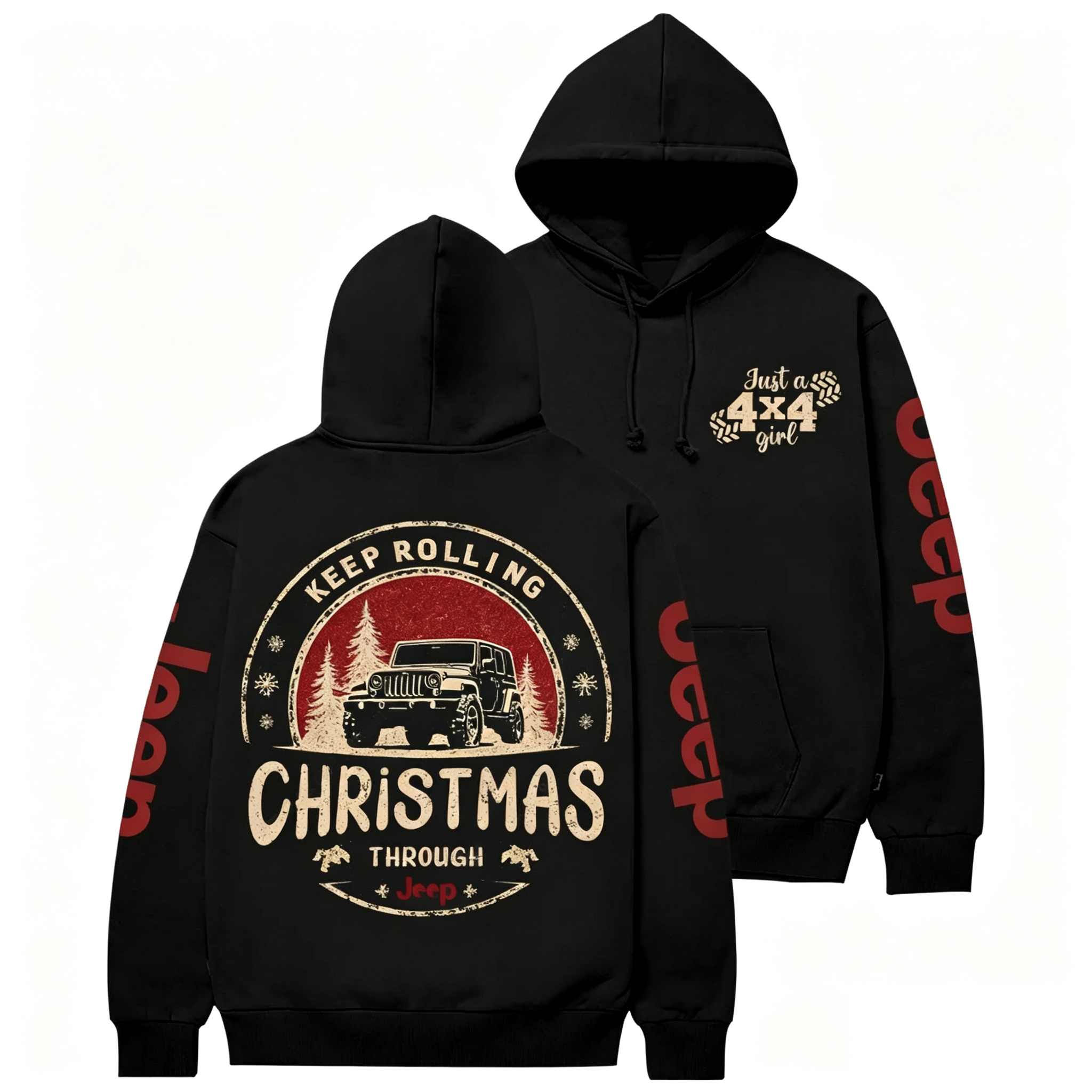 Keep Rolling Through Christmas Hoodie