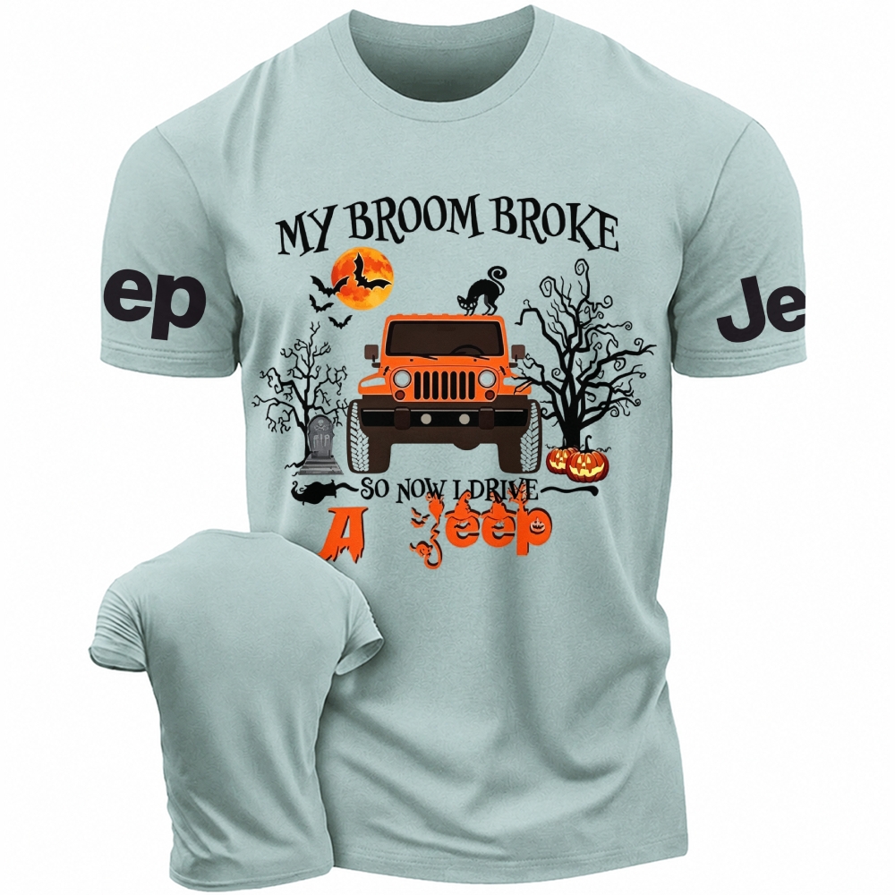 My Broom Broke So Now I Drive A Jp Halloween Jp Unisex T-shirt