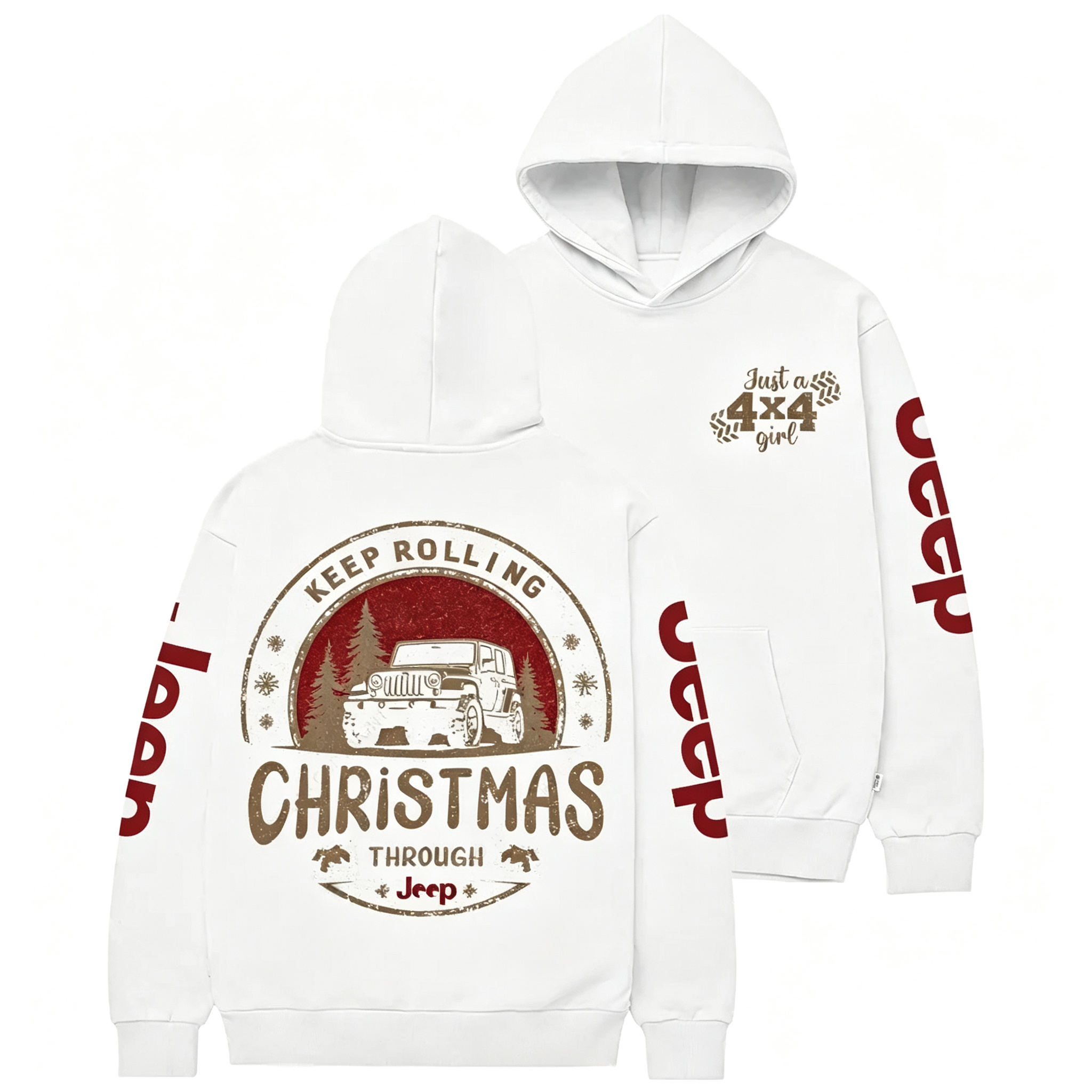 Keep Rolling Through Christmas Hoodie