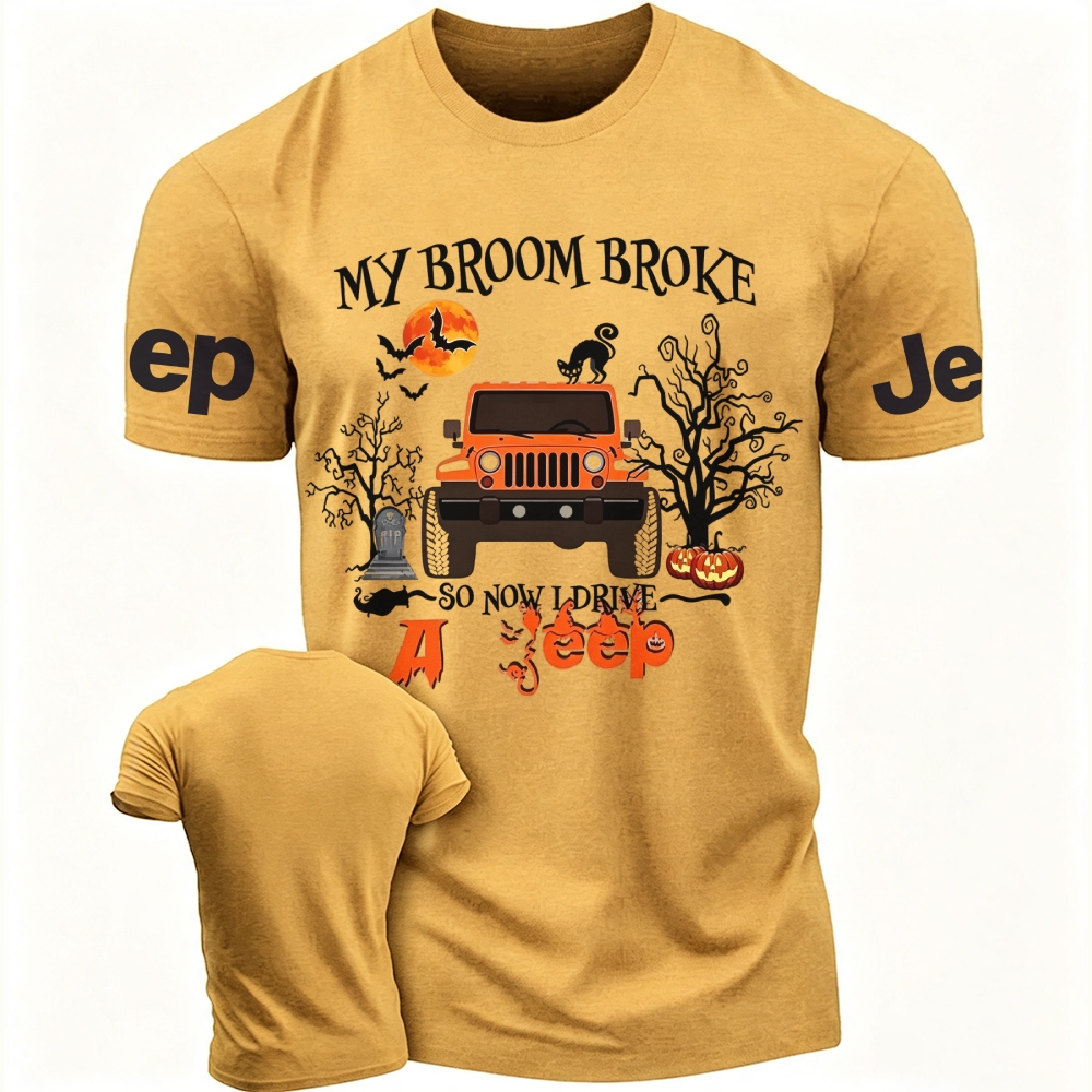 My Broom Broke So Now I Drive A Jp Halloween Jp Unisex T-shirt