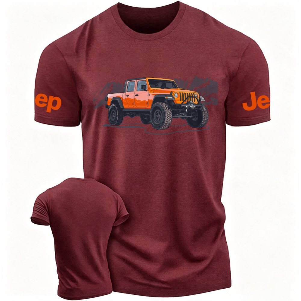 Truck Driving On Mountain Road Four-Wheeler Jp T-Shirt