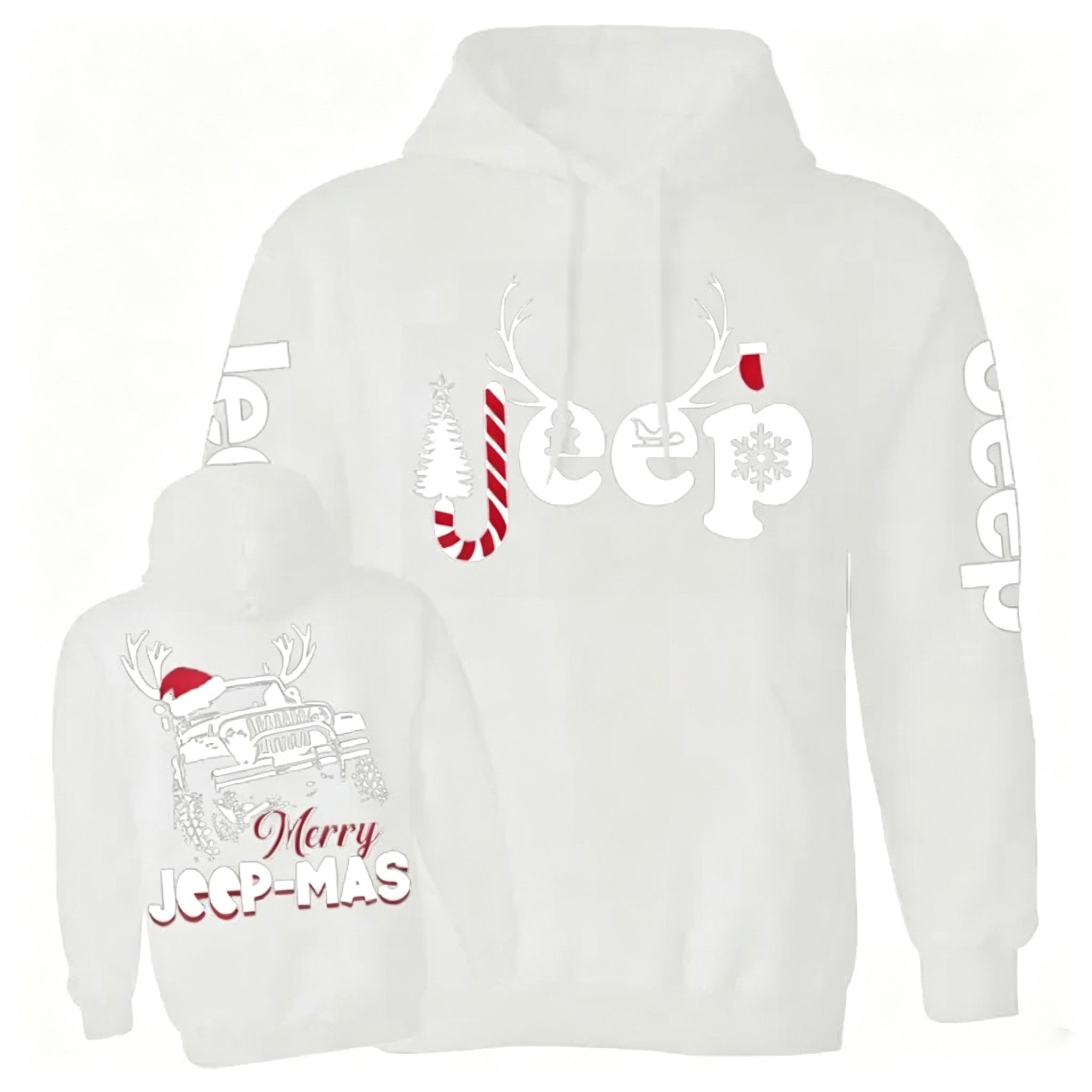 Merry Jp-Mas Elk Christmas Jp Unisex Casual Hoodie