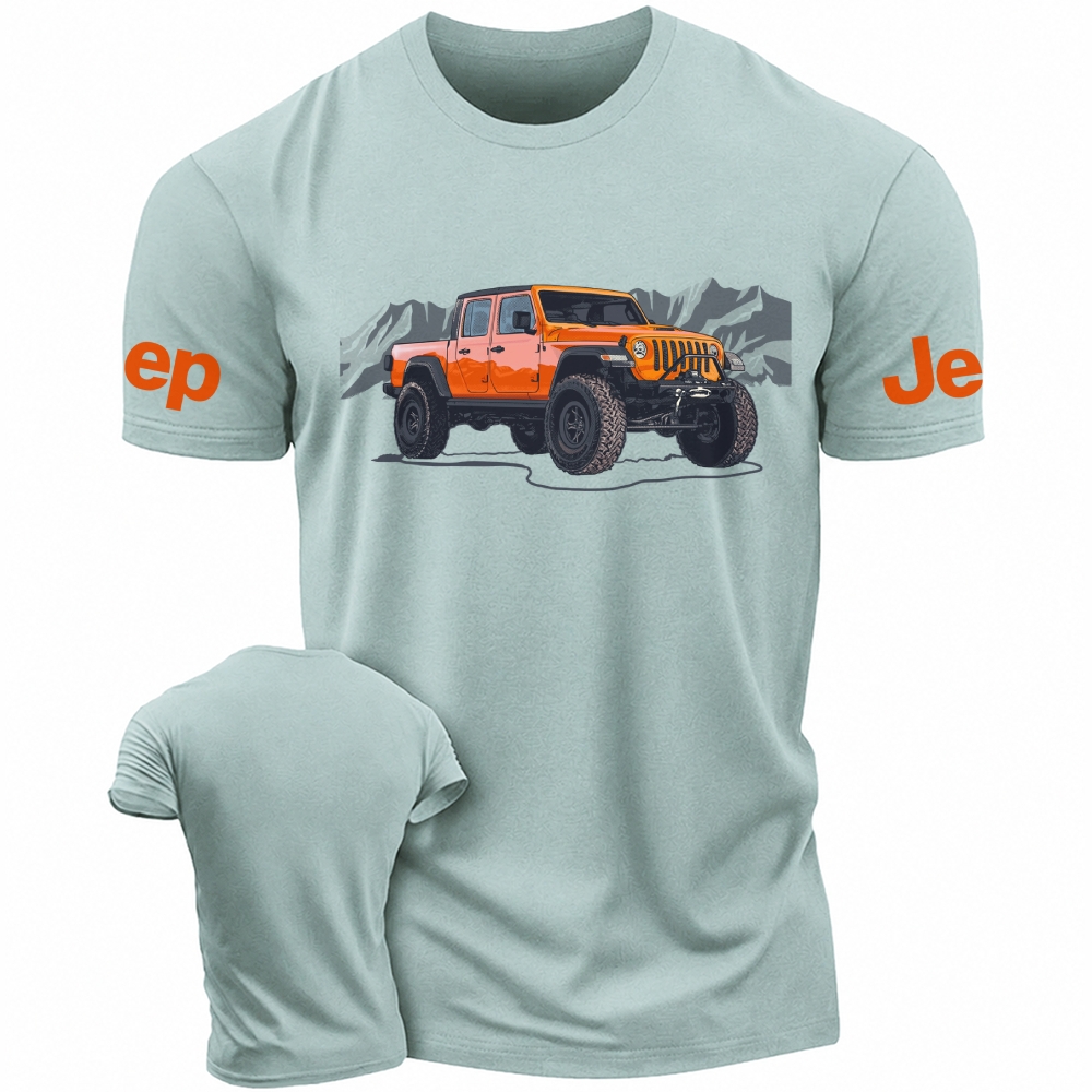Truck Driving On Mountain Road Four-Wheeler Jp T-Shirt