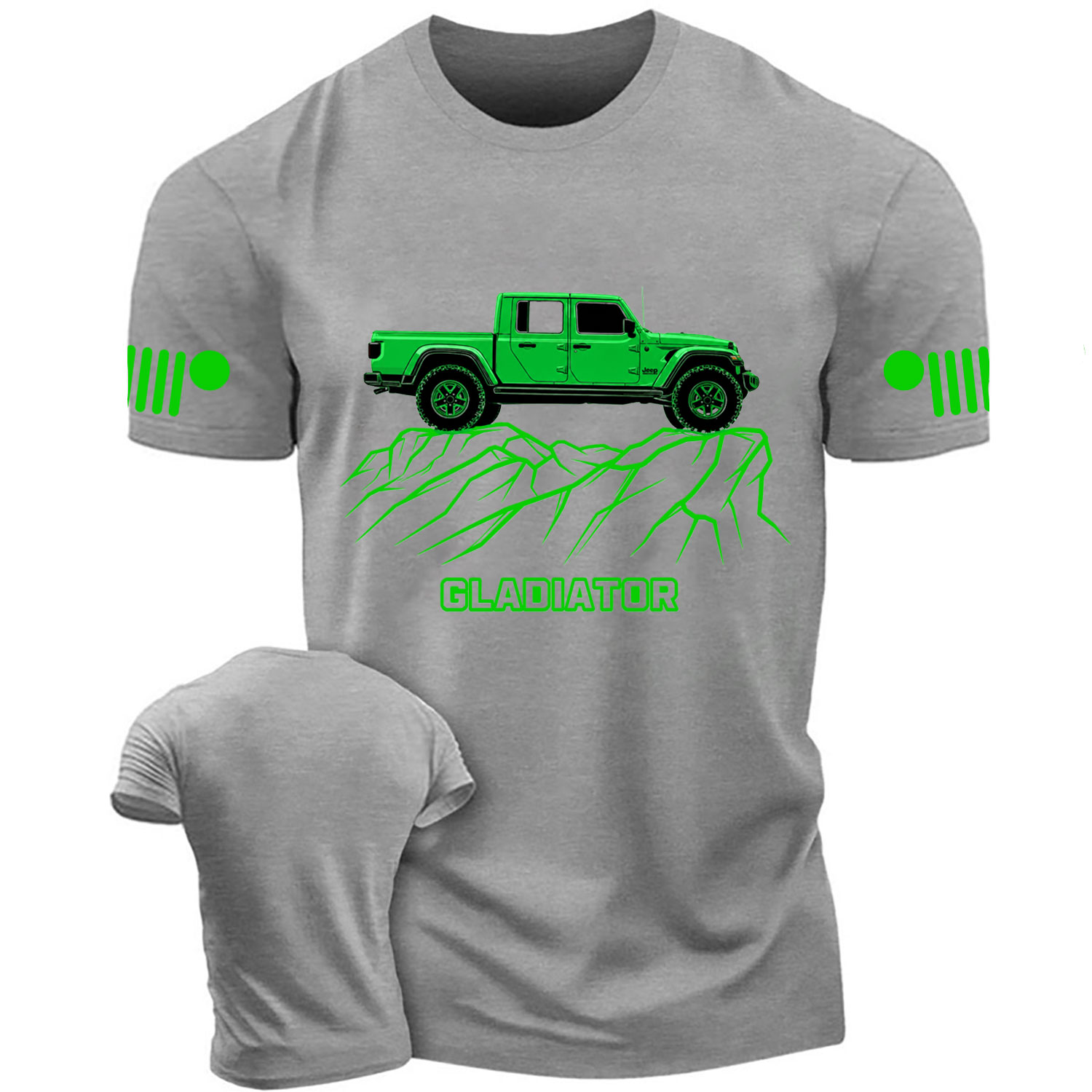 Jp Gladiator Off-Road Cliff Outline Unisex Cotton T-shirt