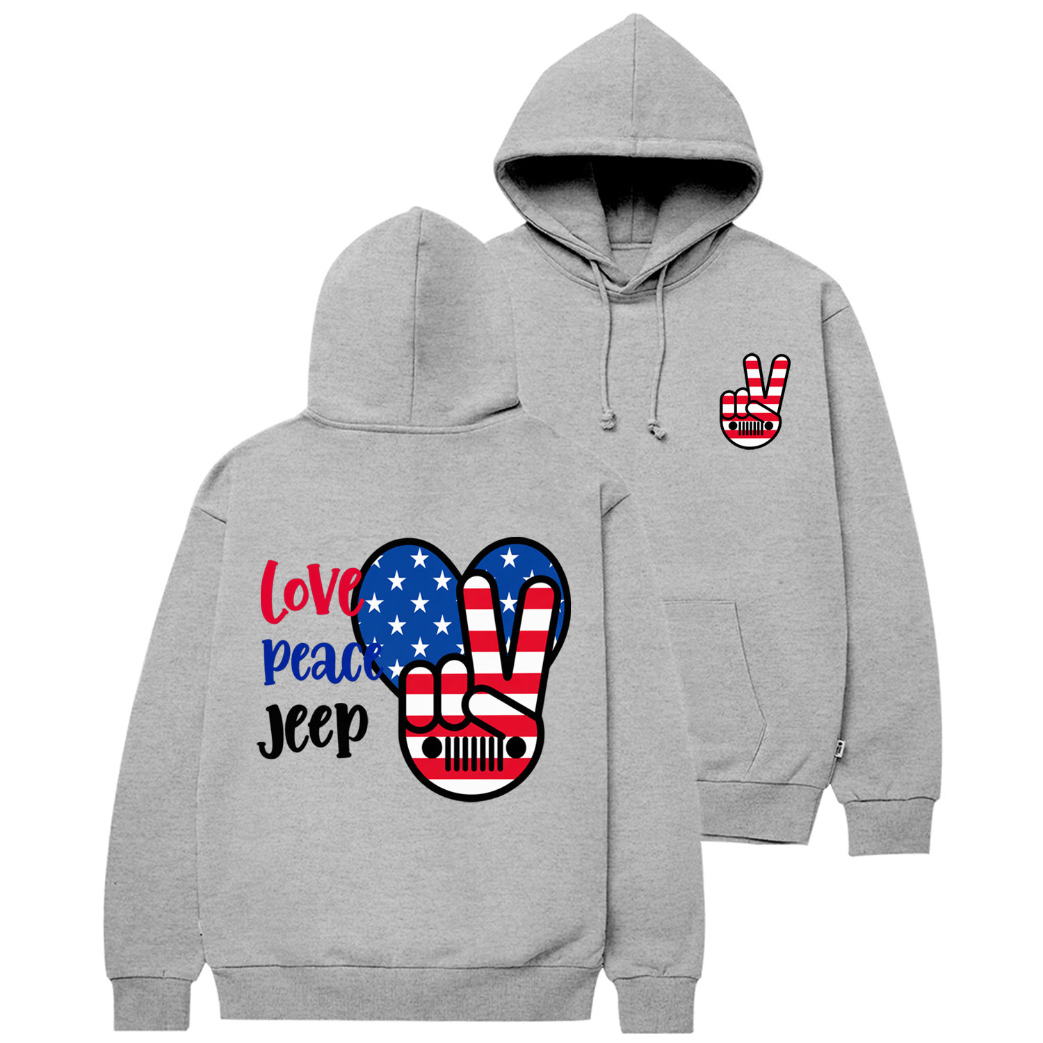 Peace Love JP Cotton Hoodie