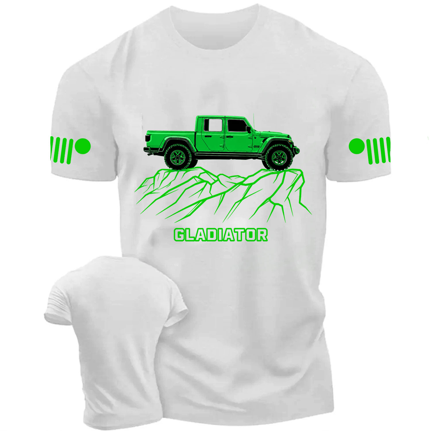 Jp Gladiator Off-Road Cliff Outline Unisex Cotton T-shirt