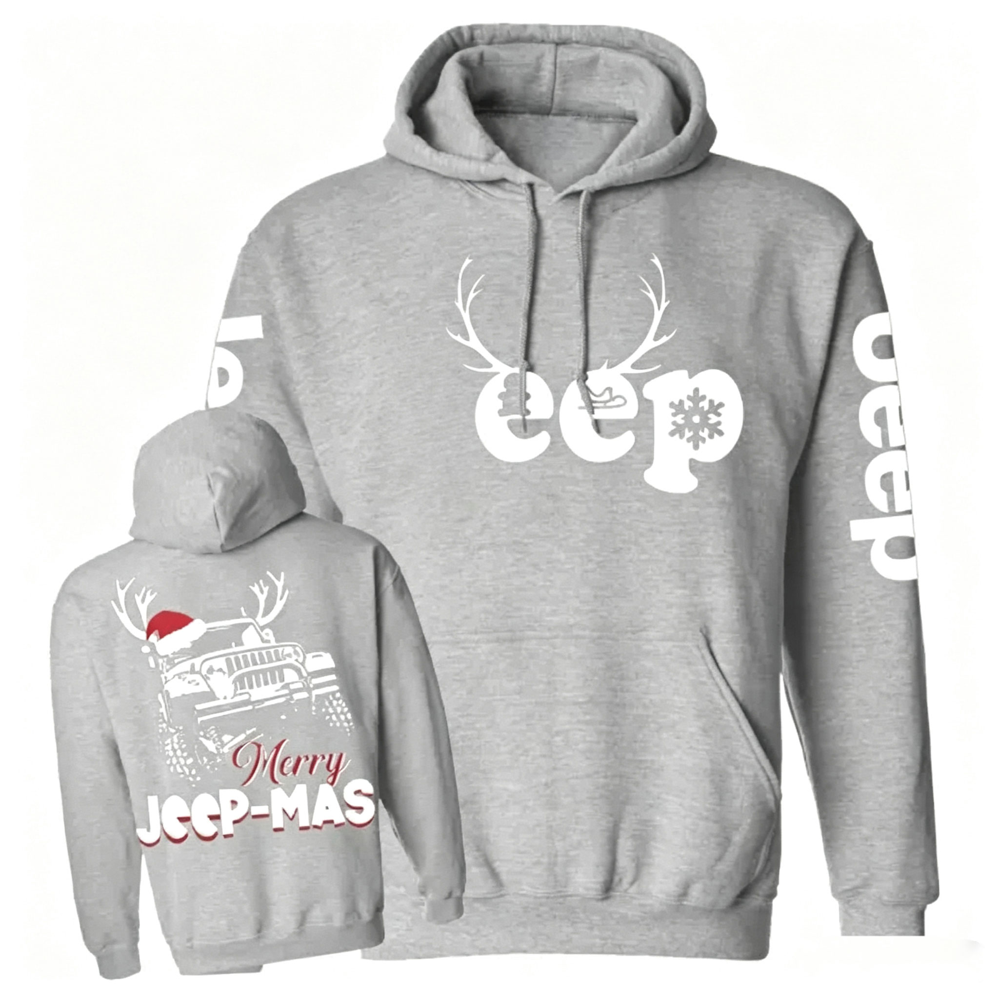 Merry Jp-Mas Elk Christmas Jp Unisex Casual Hoodie