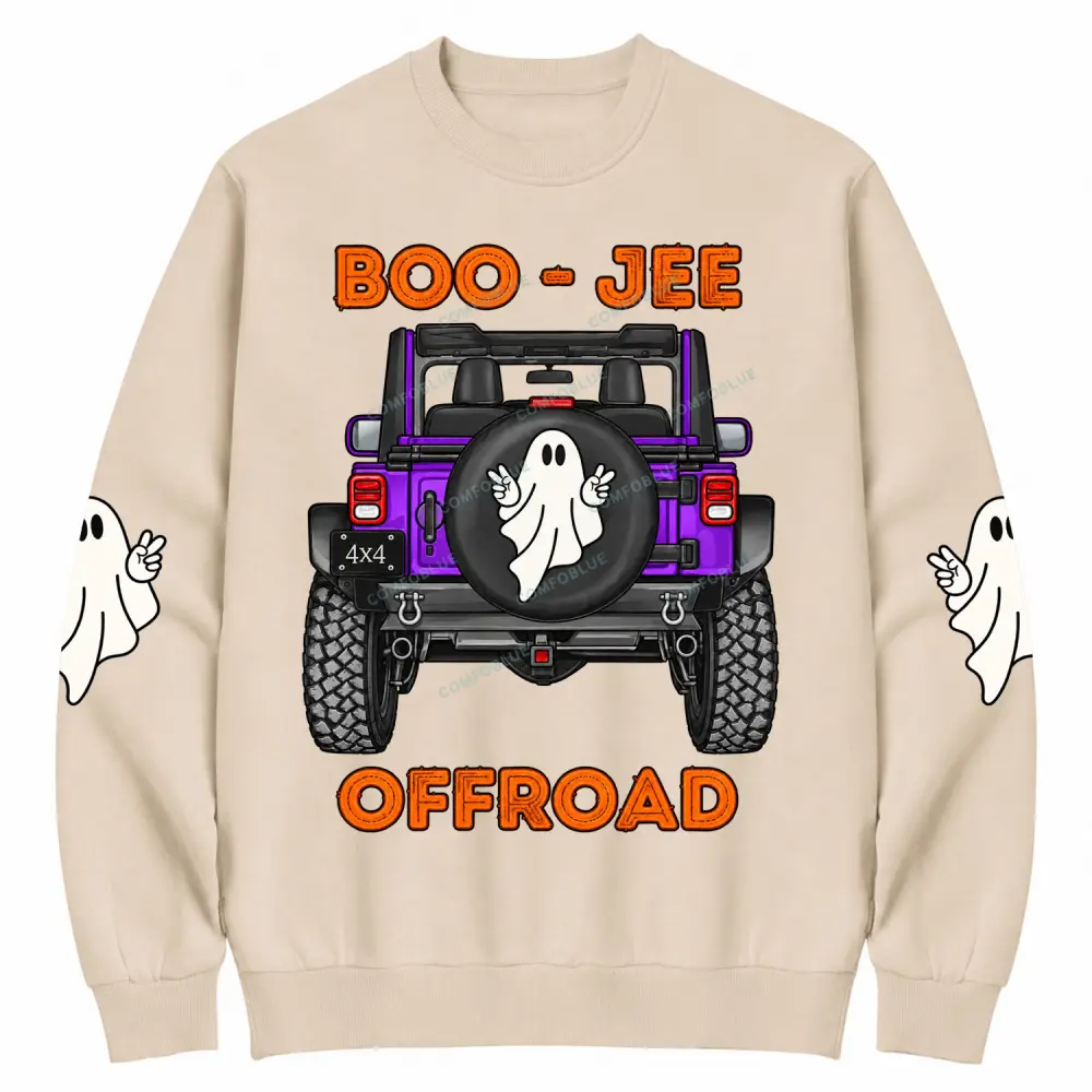 Boo-Jee Offroad Ghost Cotton Sweatshirt