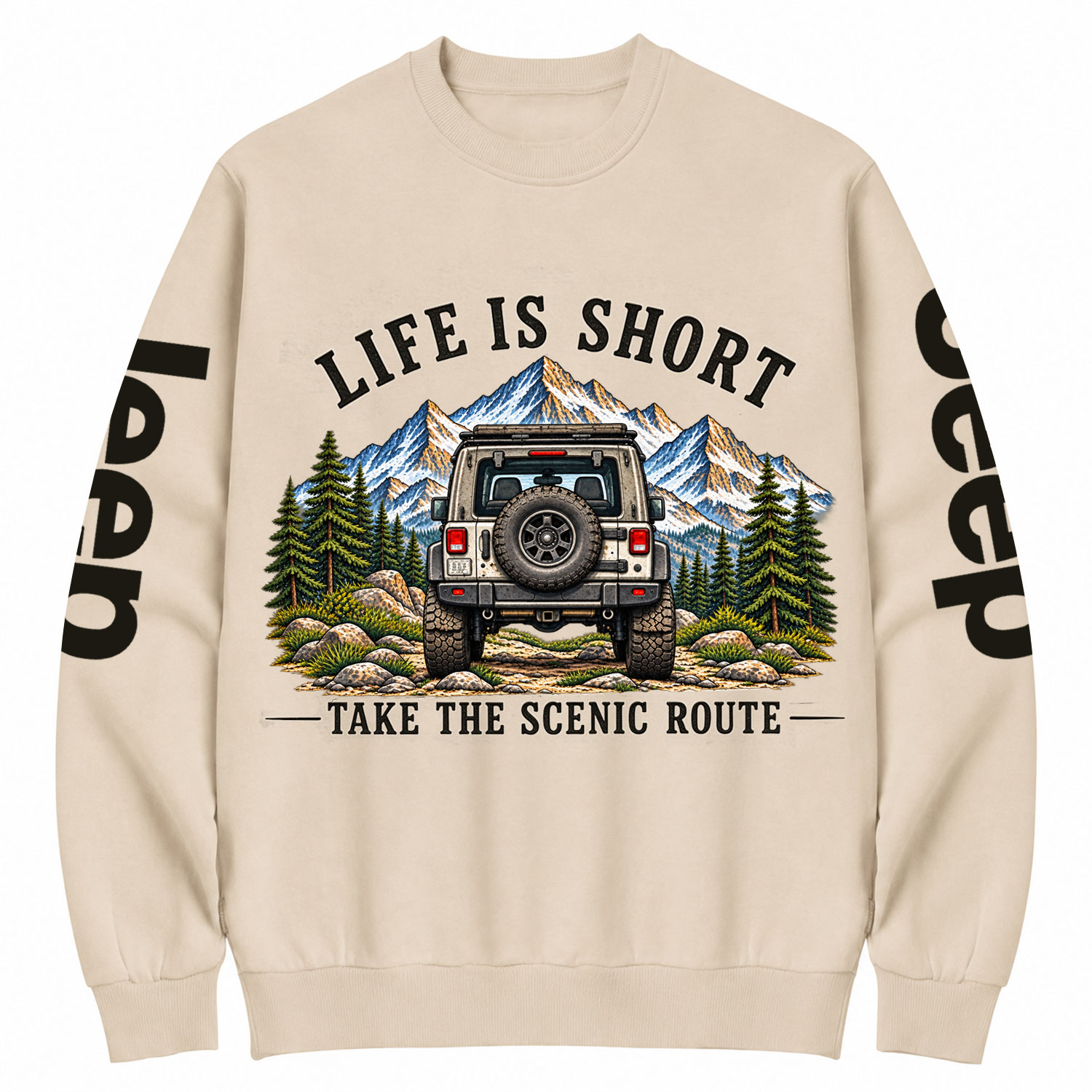 Take the Scenic Route Cotton Sweatshirt