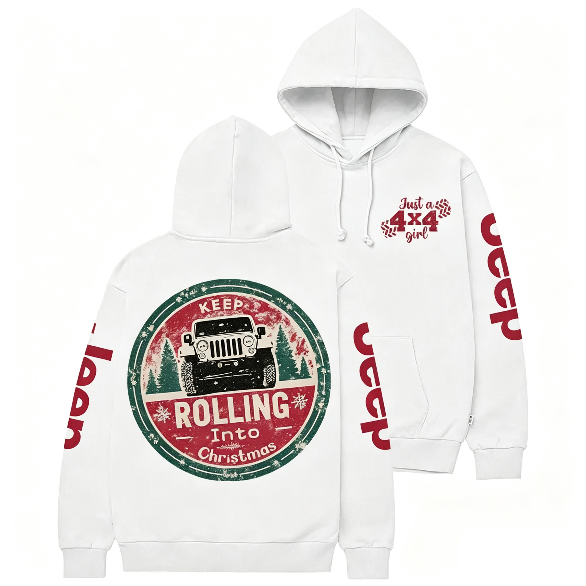 Keep Rolling Into Christmas Hoodie