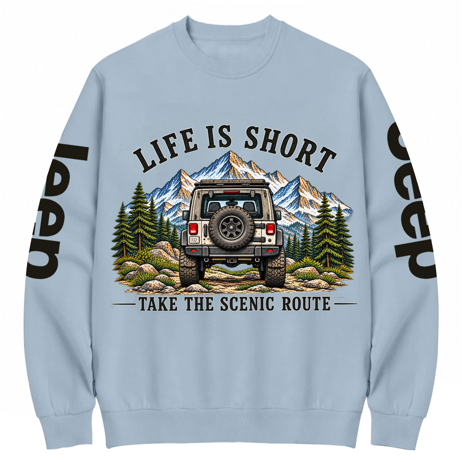 Take the Scenic Route Cotton Sweatshirt