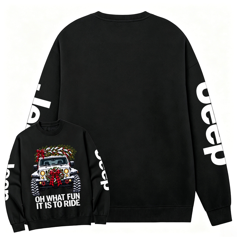 Oh What Fun Christmas Offroad Cotton Sweatshirt