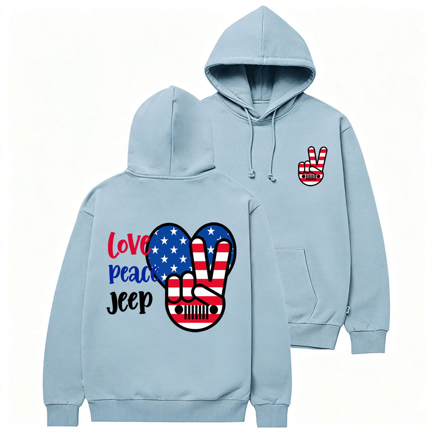 Peace Love JP Cotton Hoodie