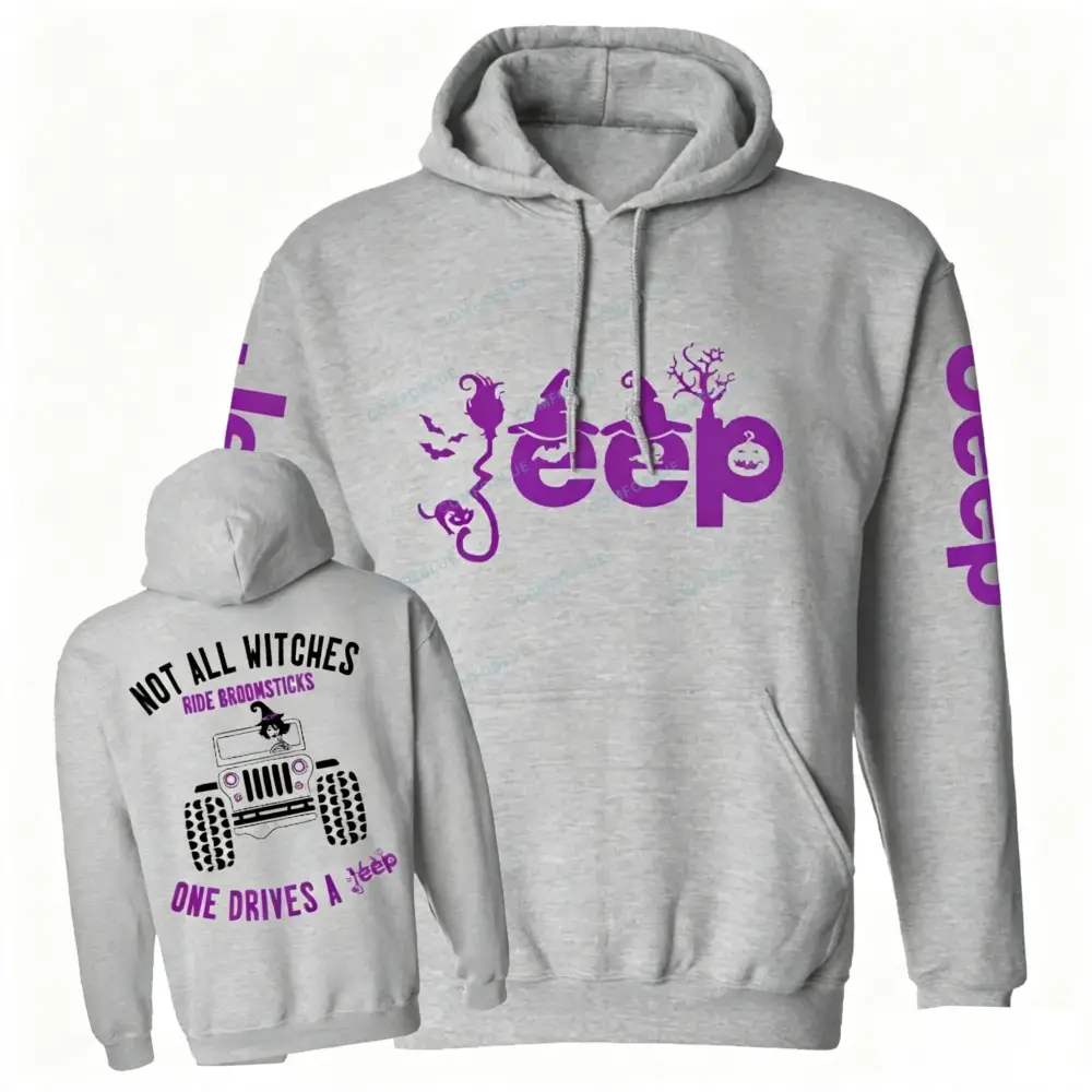 Halloween Not All Witches Ride Broomsticks Unisex Hoodie