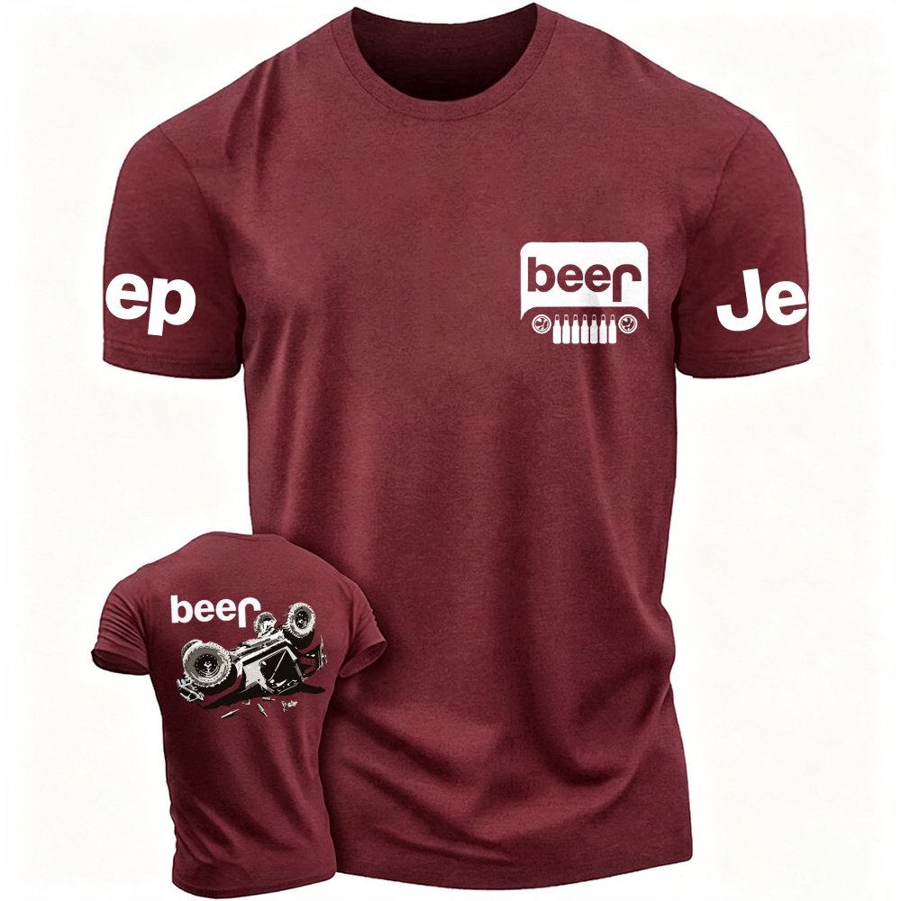 Funny Beer Overturn Jp Offroad Unisex T-shirt