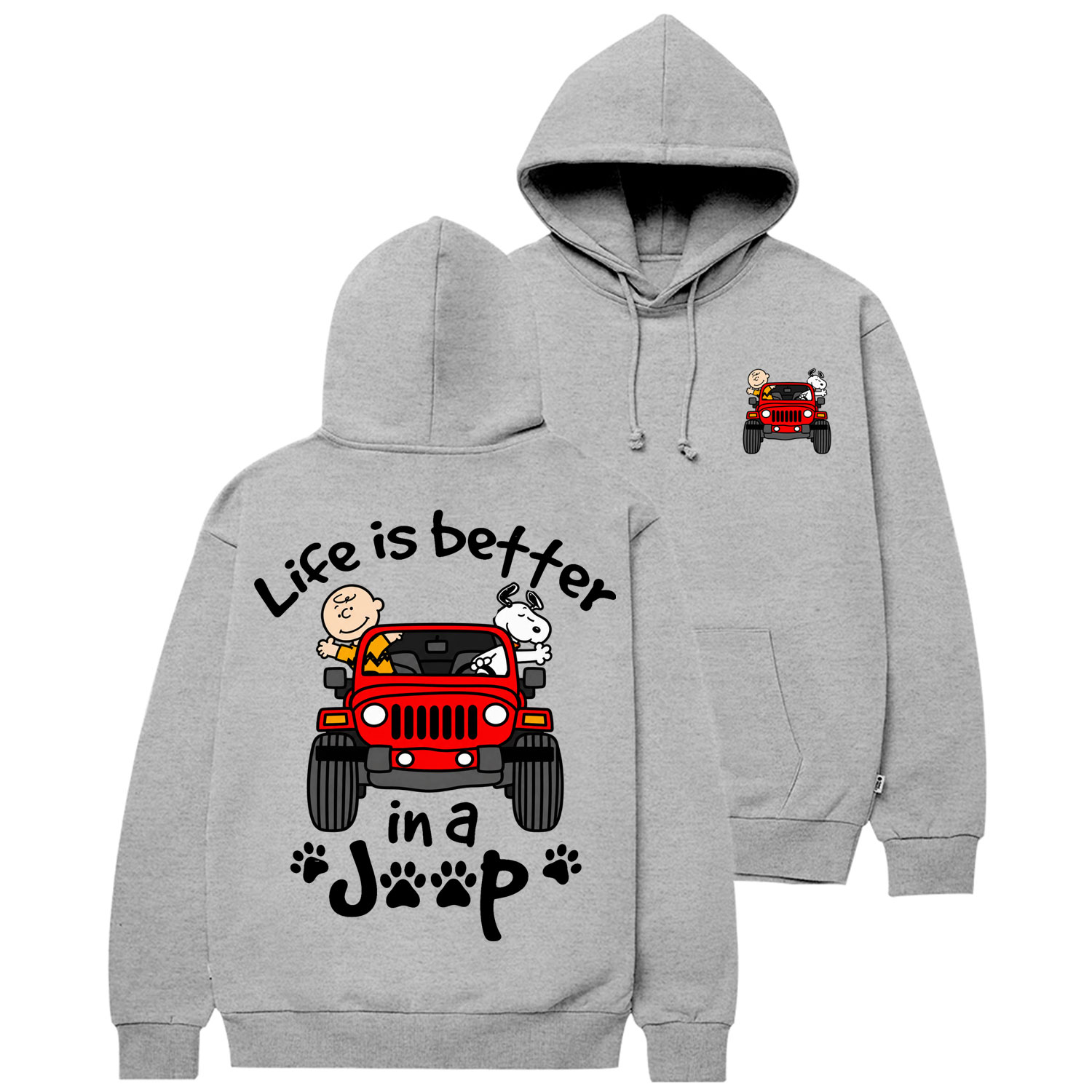 Peanuts “Life Is Better In A Jp” Cotton Hoodie