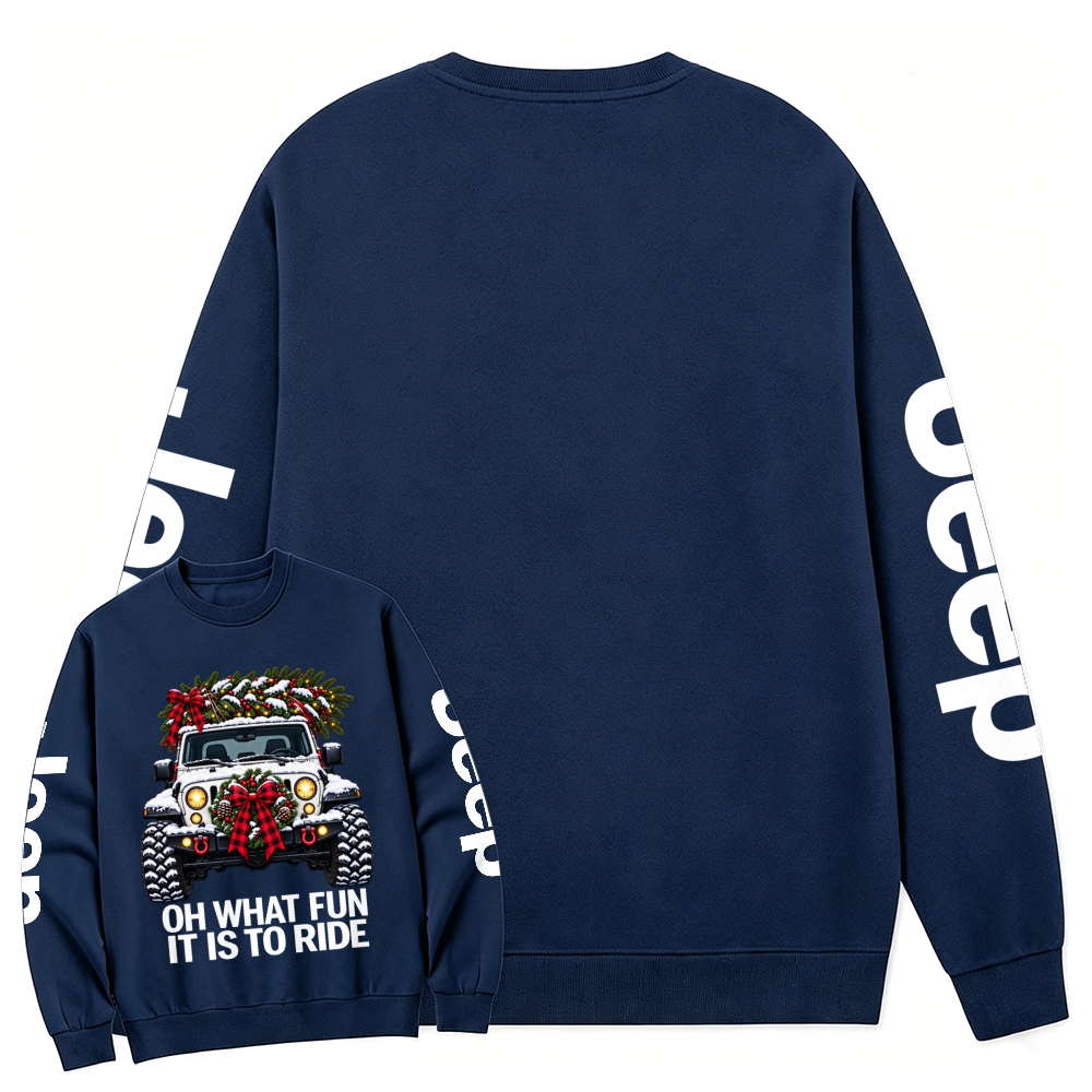 Oh What Fun Christmas Offroad Cotton Sweatshirt