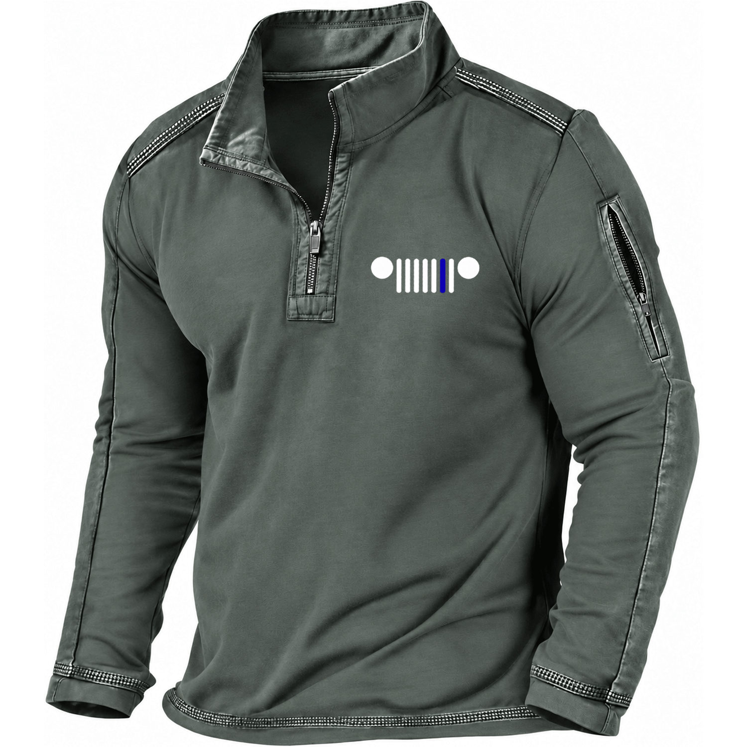 Thin Blue Line Jp Grille Quarter-Zip Sweatshirt