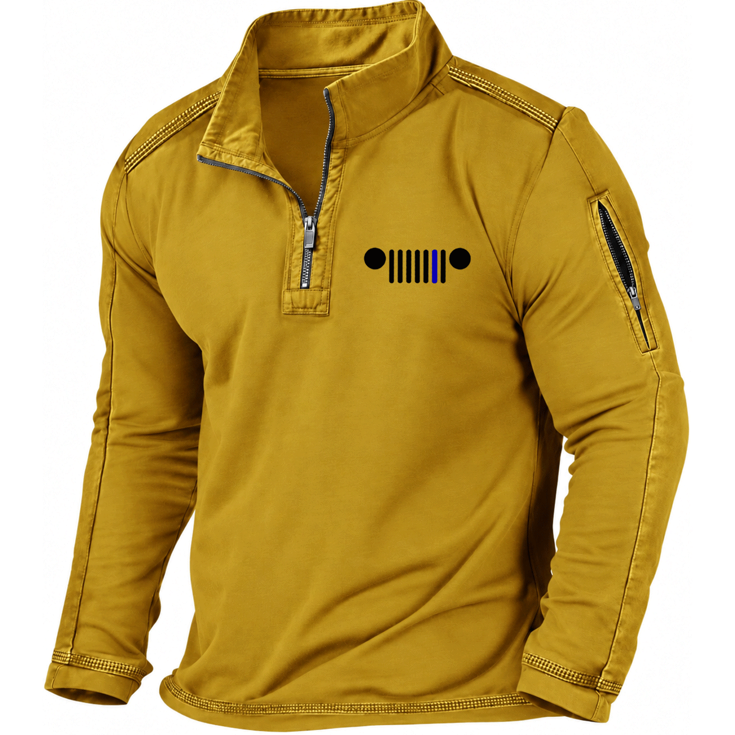 Thin Blue Line Jp Grille Quarter-Zip Sweatshirt