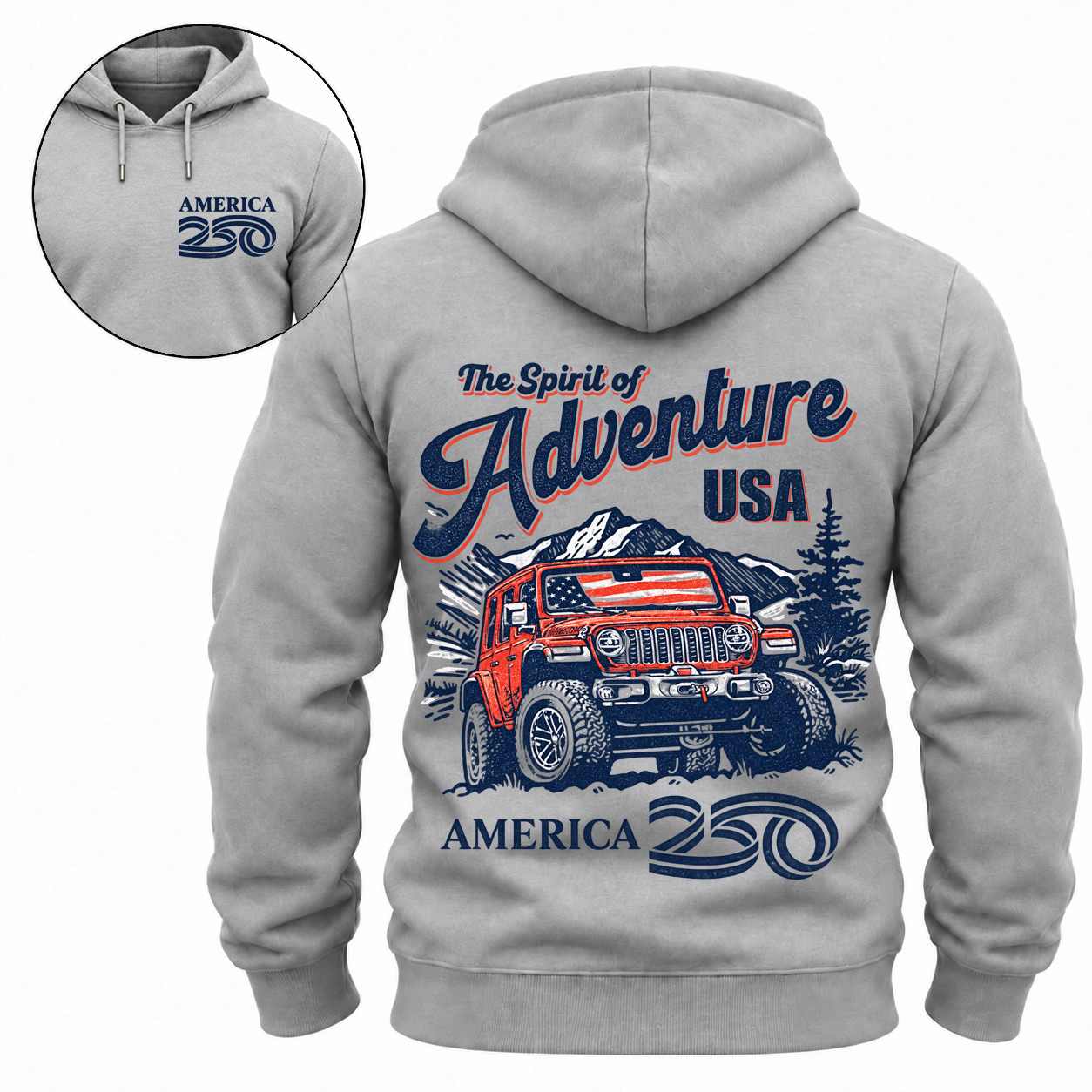 Jeep x America 250 Spirit of Adventure Cotton Hoodie