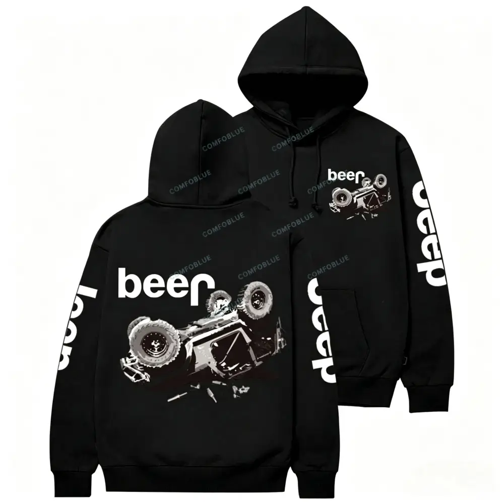 Funny Beer Overturn Casual Hoodie