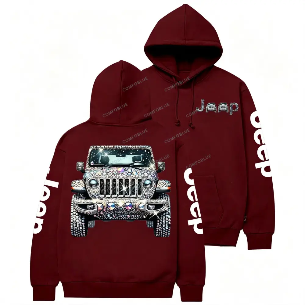 Bling Sparkle Rhinestone Jp Unisex Hoodie
