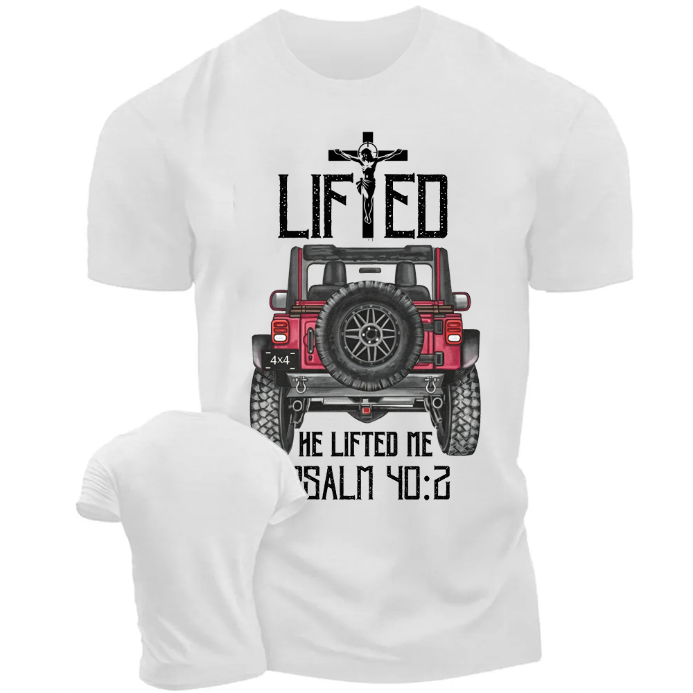 Christian "He Lifted Me" 4x4 Truck Offroad Unisex T-shirt