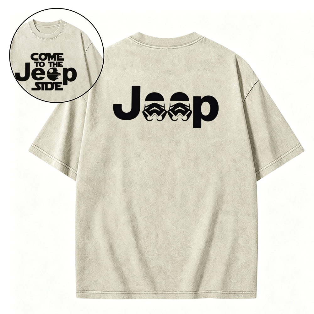 Come to the Jp Side Halloween Dark Star Unisex Washed T-Shirt