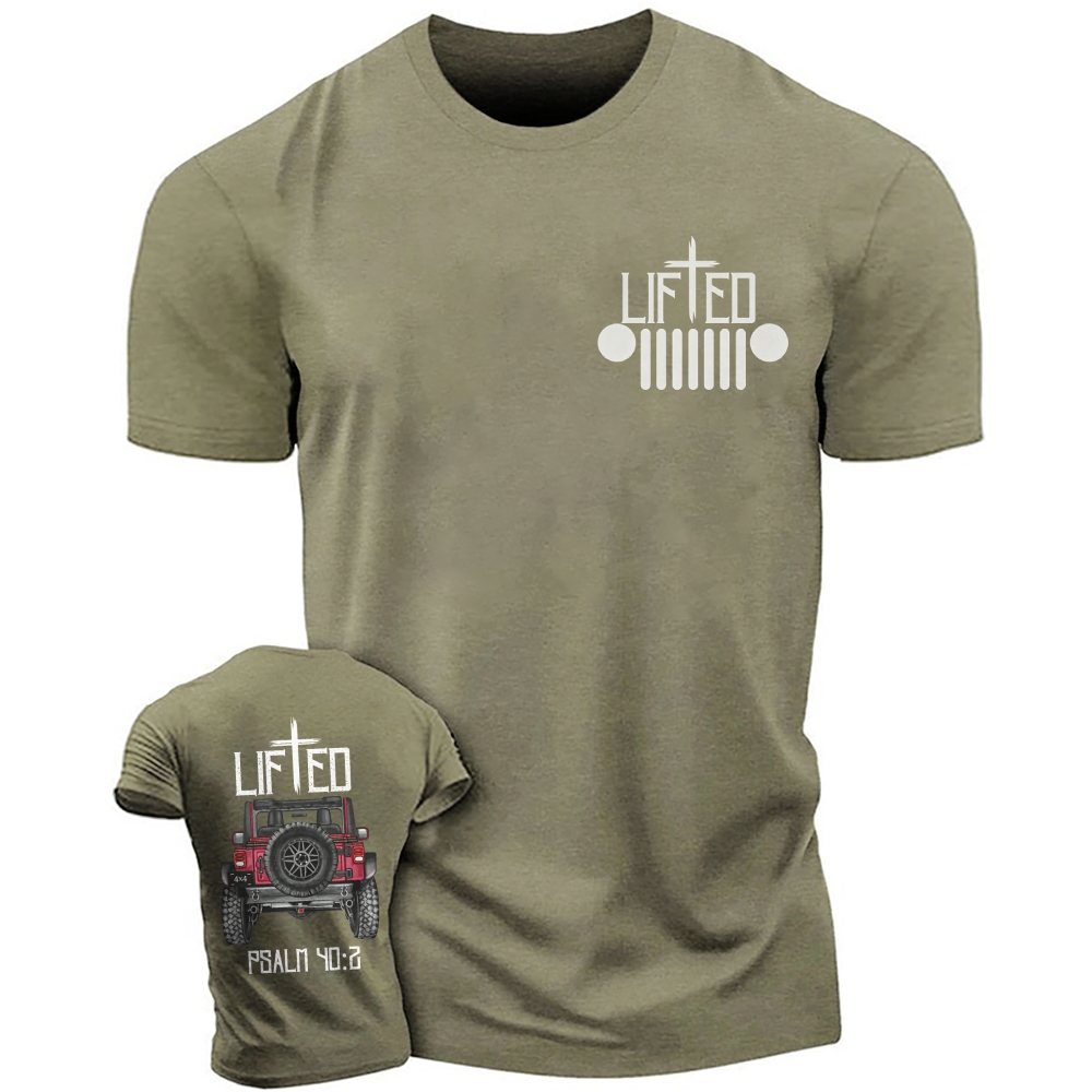 Christian "Lifted" Jp Truck Bible Verse Jp Unisex T-shirt