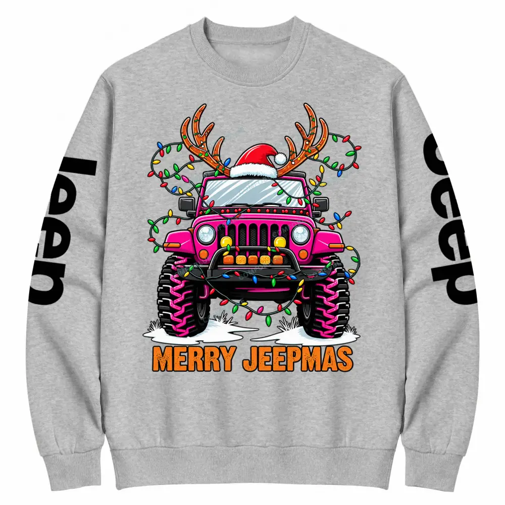 Merry Jeepmas Cotton Sweatshirt