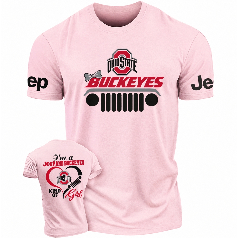 I'm A Jp And Buckeyes Kind Of Girl Cotton T-shirt