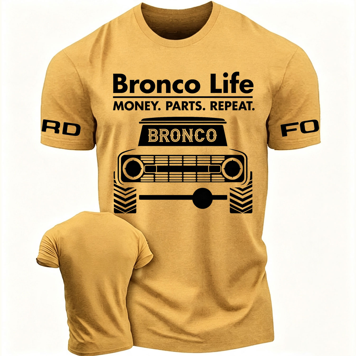 Bronco Life Vintage Truck Graphic Cotton T-shirt