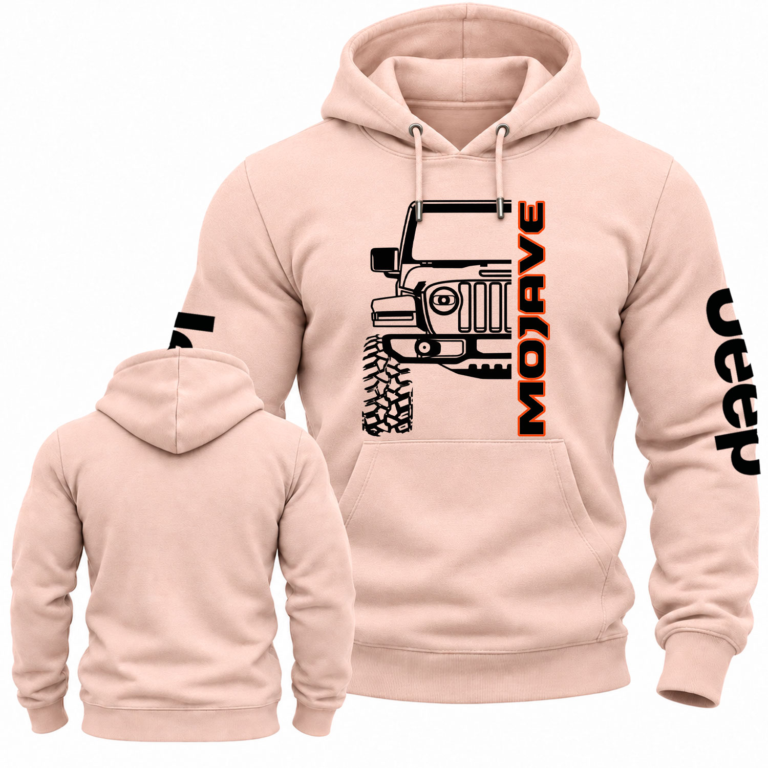 Jp Mojave Line Art Graphic Cotton Hoodie