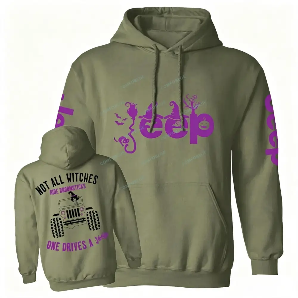 Halloween Not All Witches Ride Broomsticks Unisex Hoodie