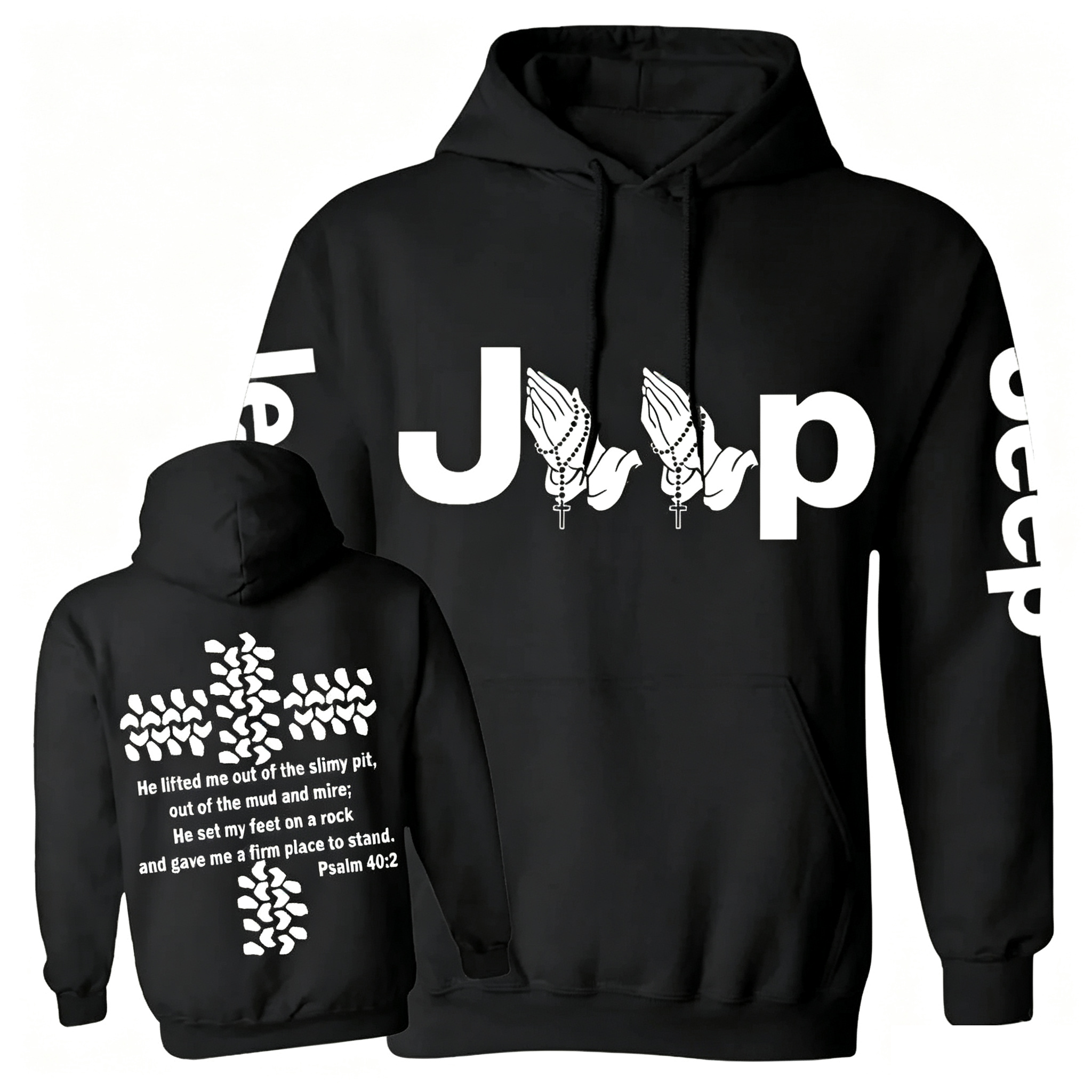 Jp Pray He Lifted Me Out Of the Slimy Hoodie