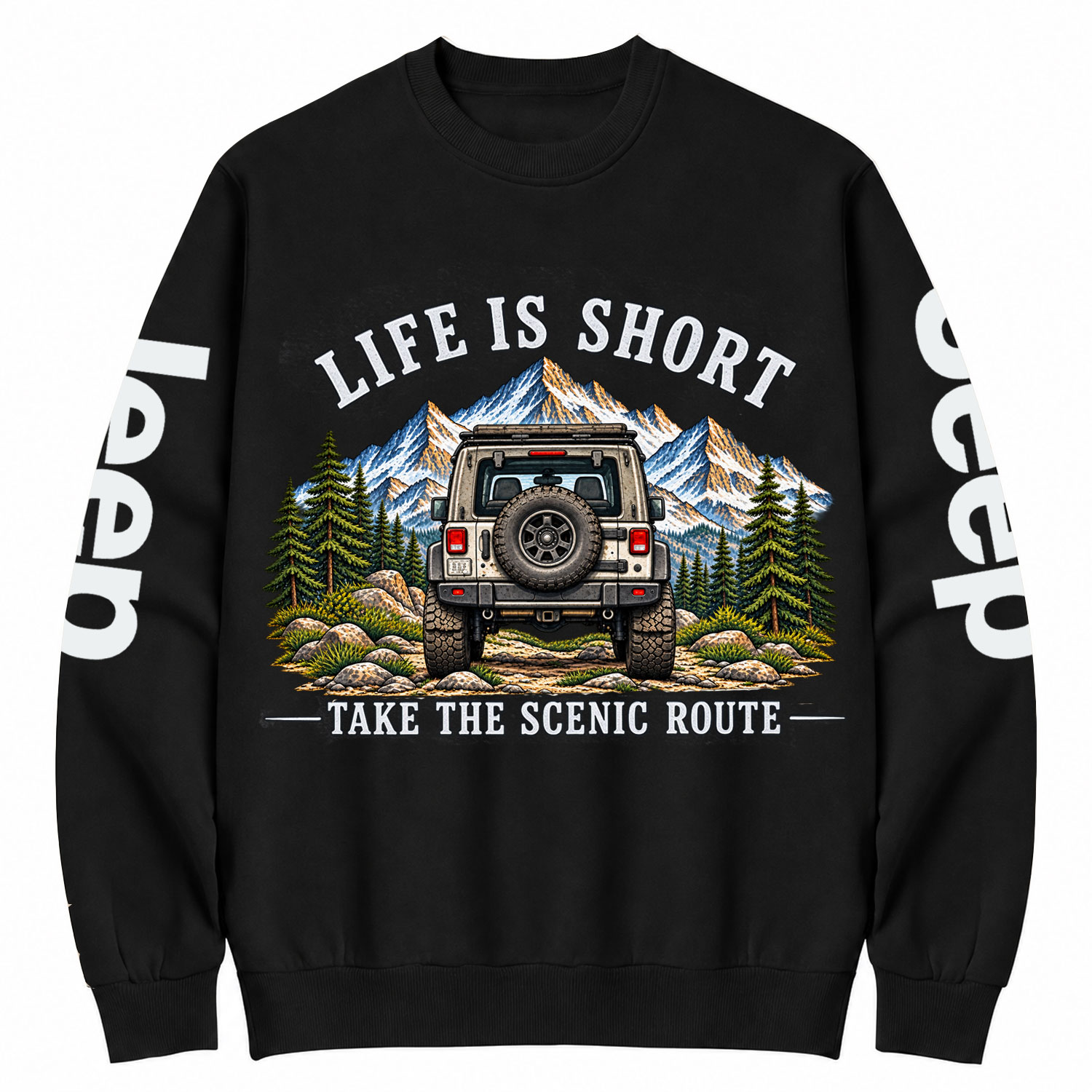 Take the Scenic Route Cotton Sweatshirt