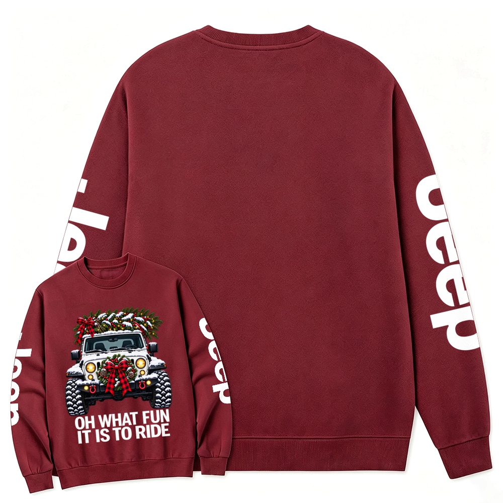 Oh What Fun Christmas Offroad Cotton Sweatshirt
