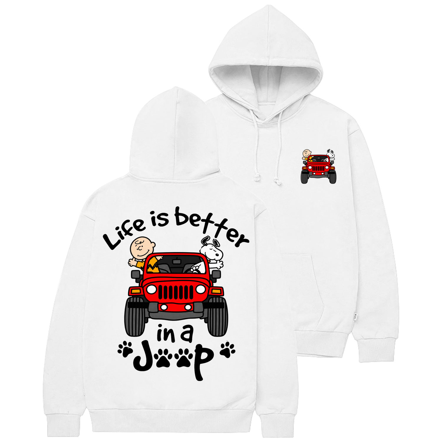 Peanuts “Life Is Better In A Jp” Cotton Hoodie