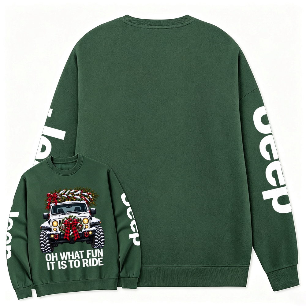 Oh What Fun Christmas Offroad Cotton Sweatshirt