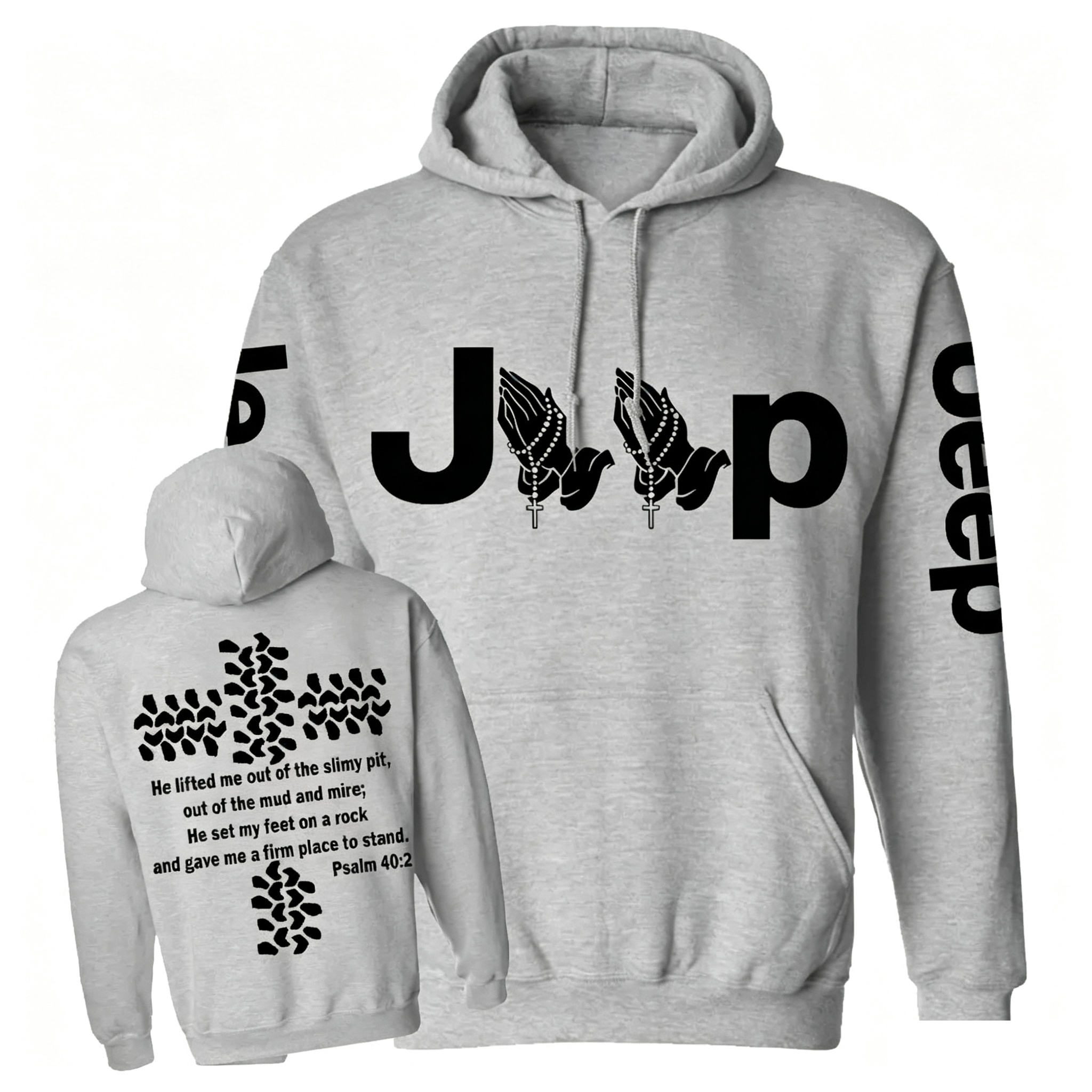 Jp Pray He Lifted Me Out Of the Slimy Hoodie