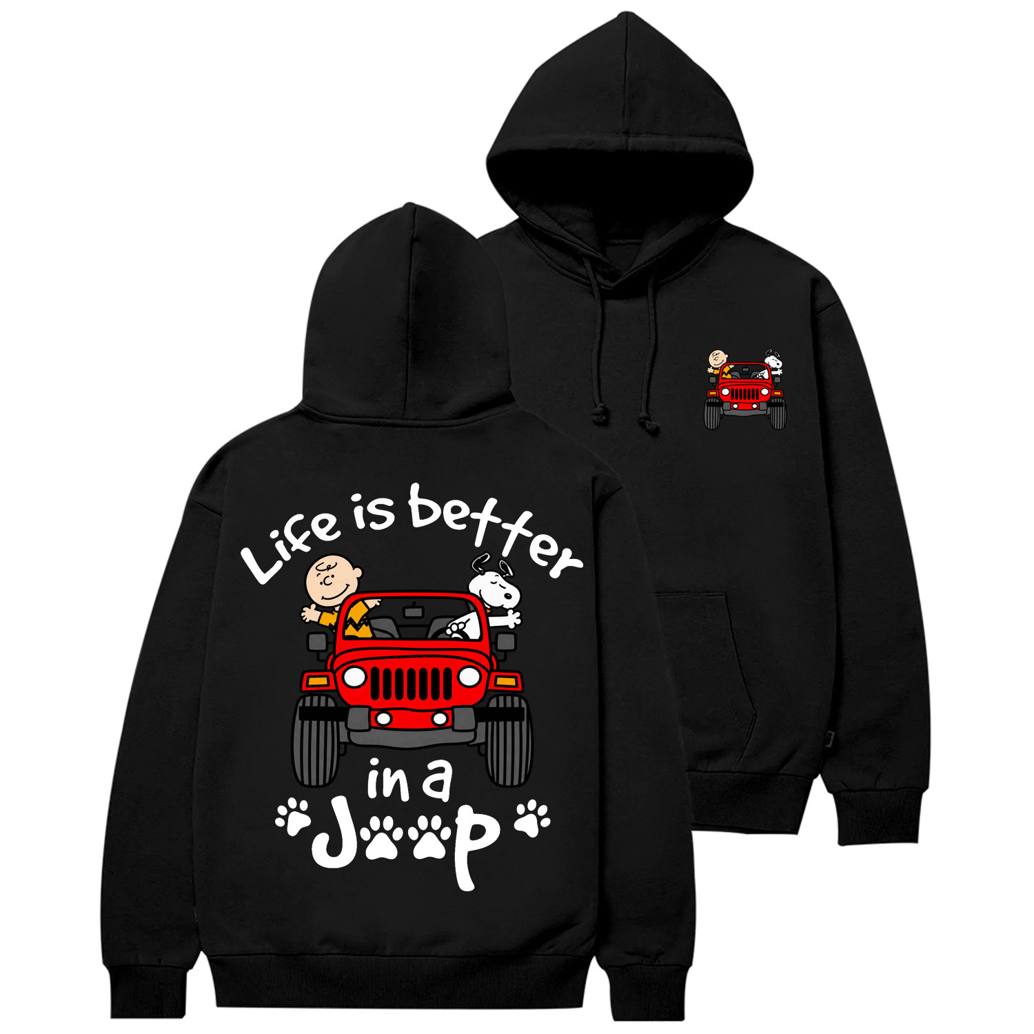 Peanuts “Life Is Better In A Jp” Cotton Hoodie
