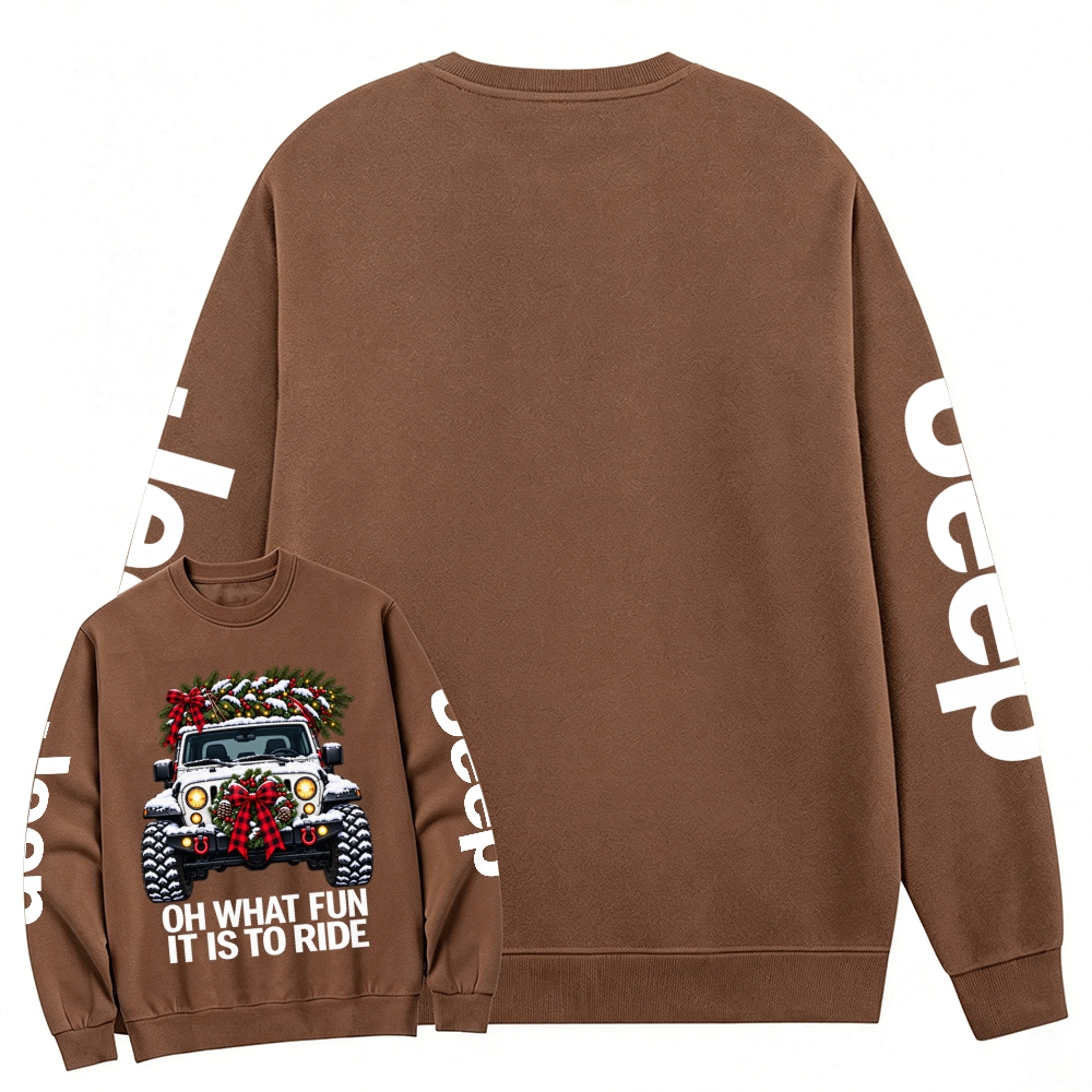 Oh What Fun Christmas Offroad Cotton Sweatshirt